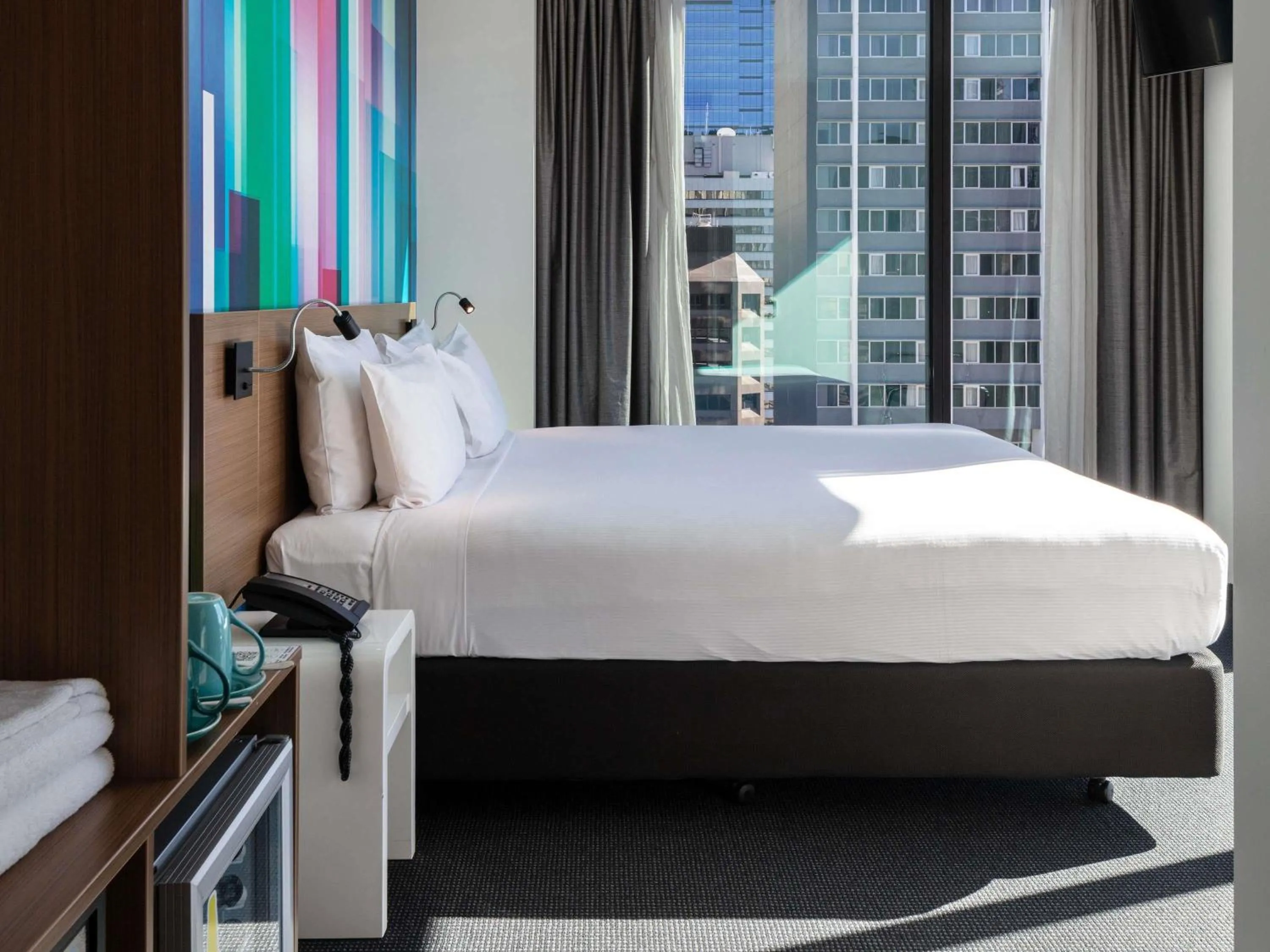 Bedroom, Bed in ibis Styles Brisbane Elizabeth Street
