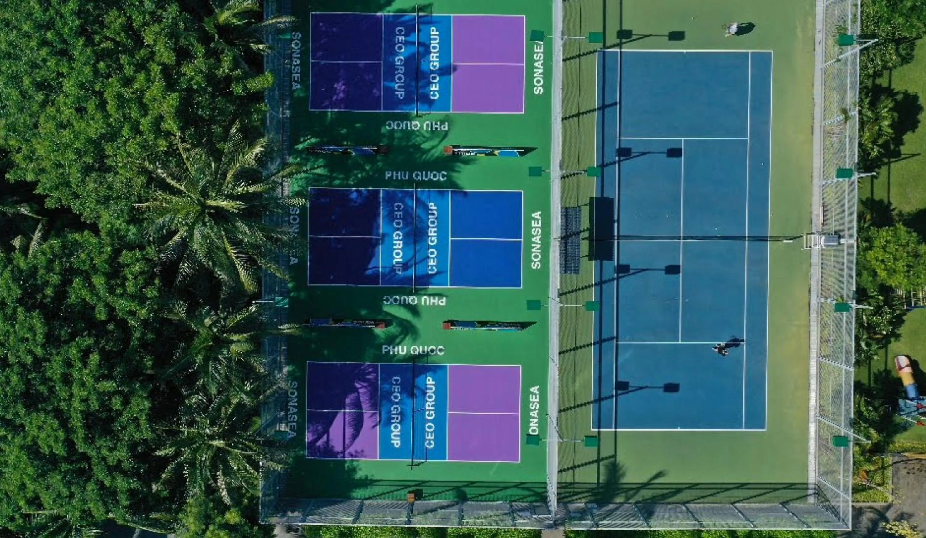 Tennis court in Novotel Phu Quoc Resort