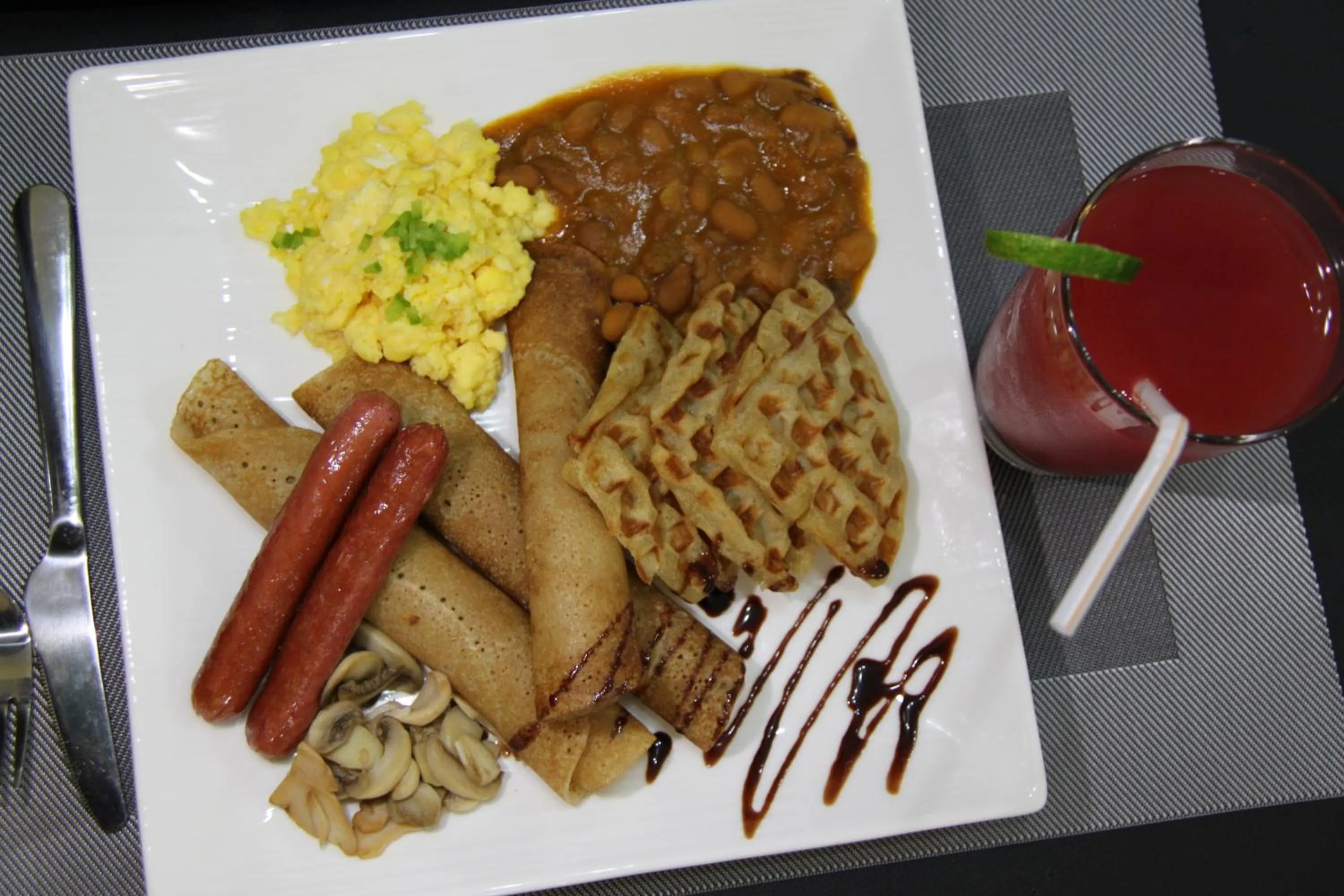 Continental breakfast in East Point Hotel Moshi