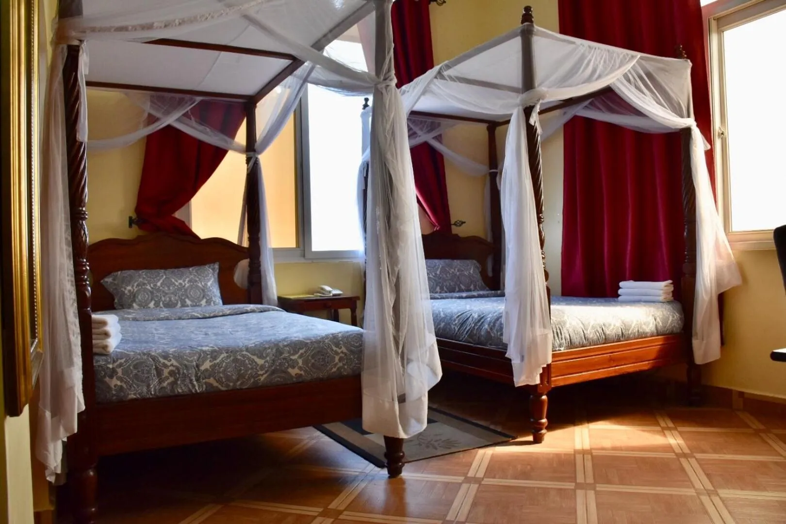 Bed in East Point Hotel Moshi