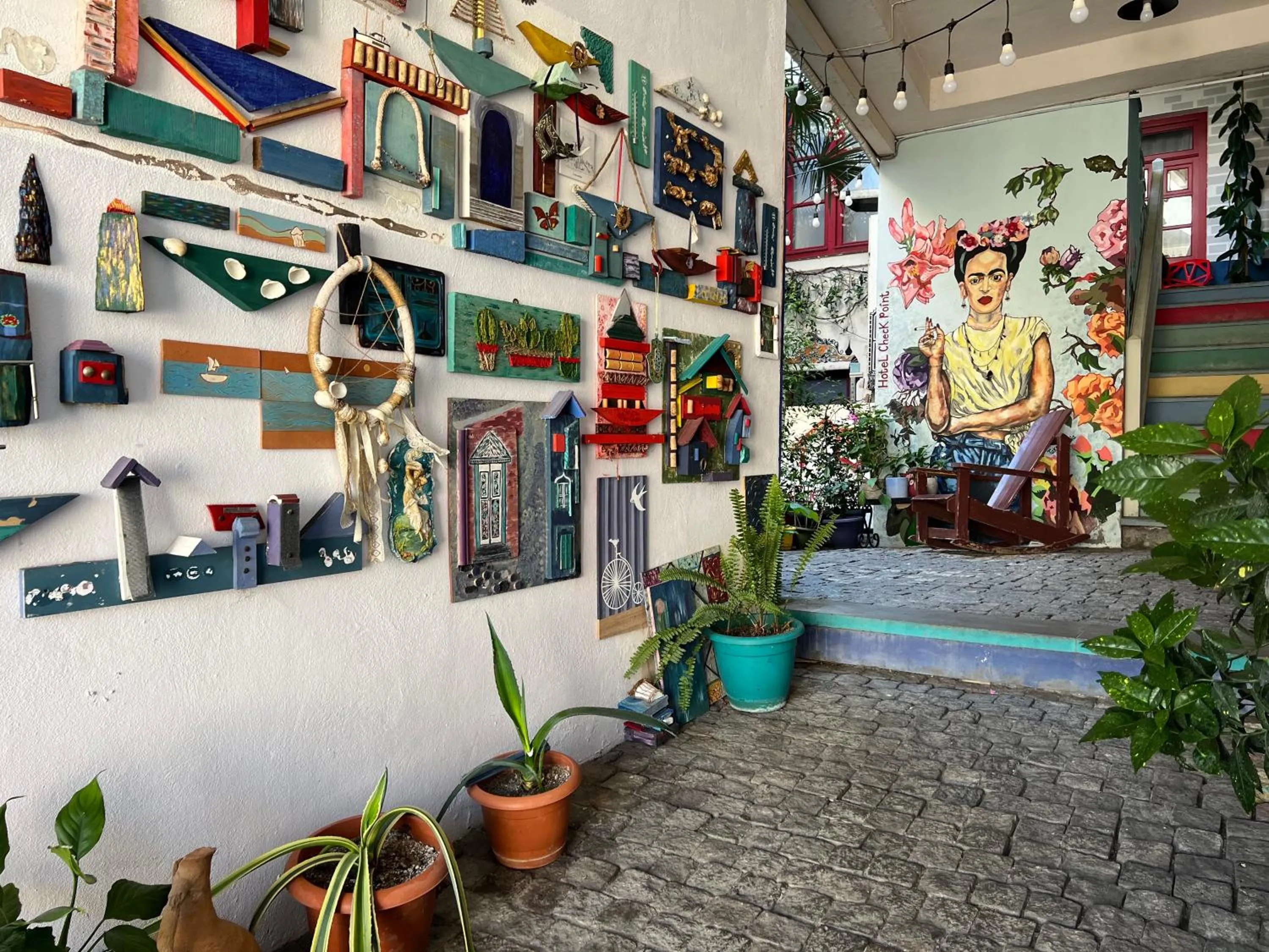 Inner courtyard view in Check Point Hotel