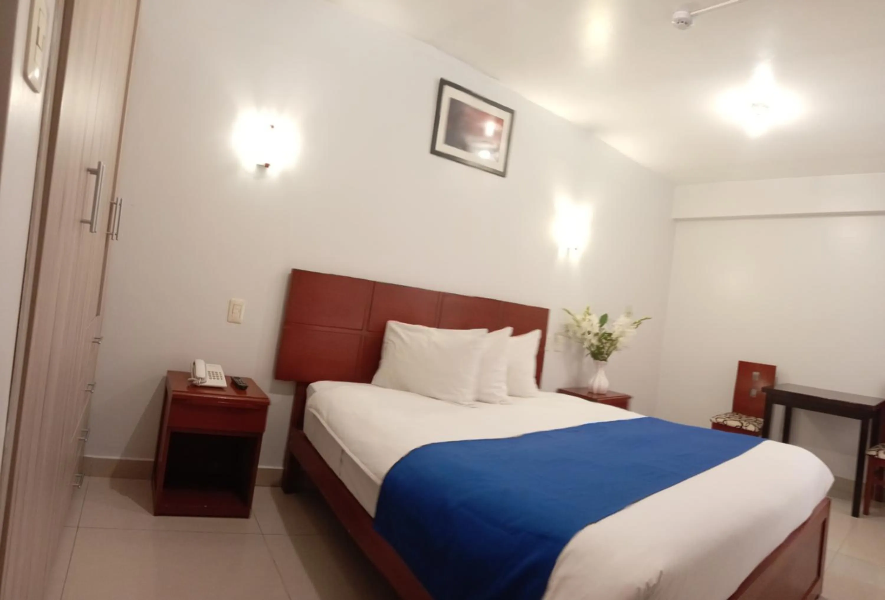 Bed in Aqua Hotel Cusco