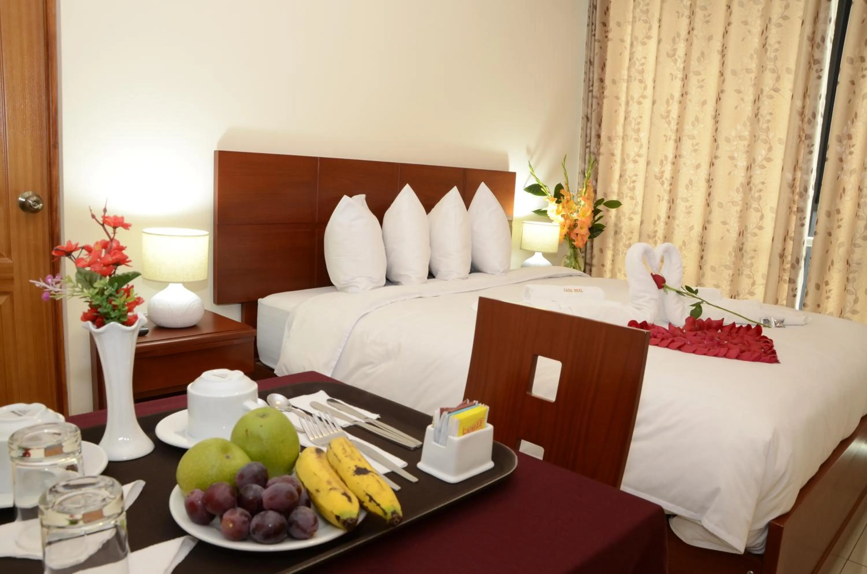 Decorative detail, Bed in Casa Real Hoteles