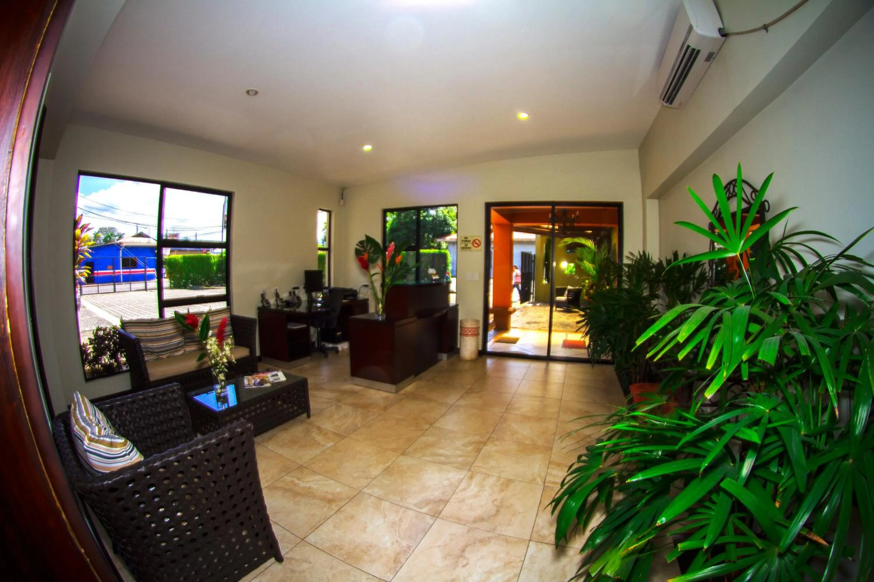 Lobby or reception in Hotel Iguana Verde