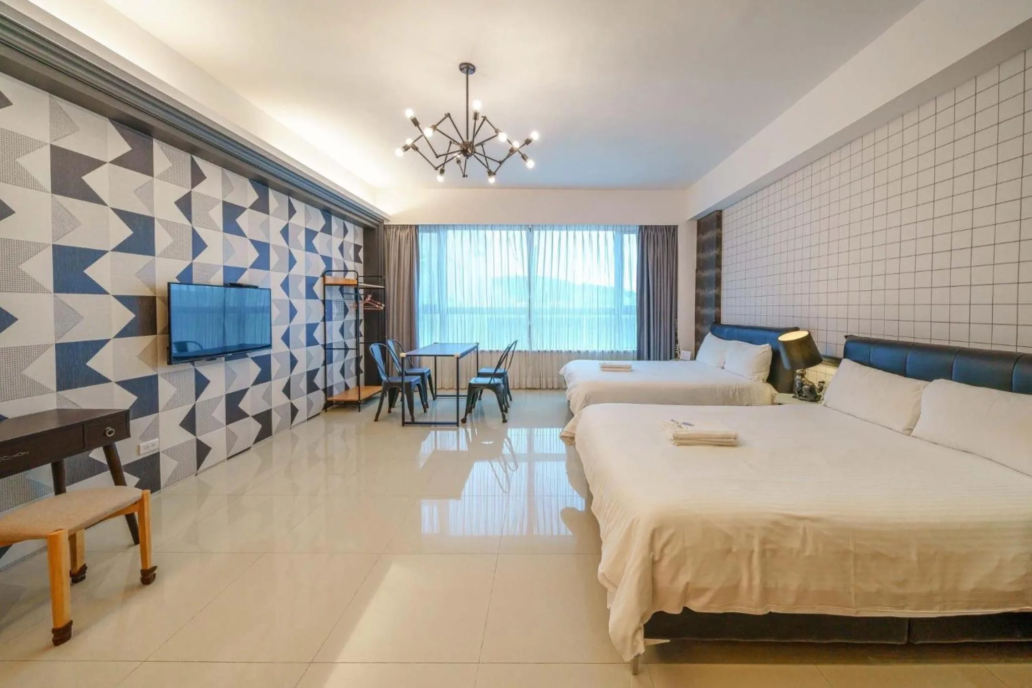 Bed in 咩咩不是羊民宿Mieh's Inn 花蓮市區 電梯 寵物友善民宿