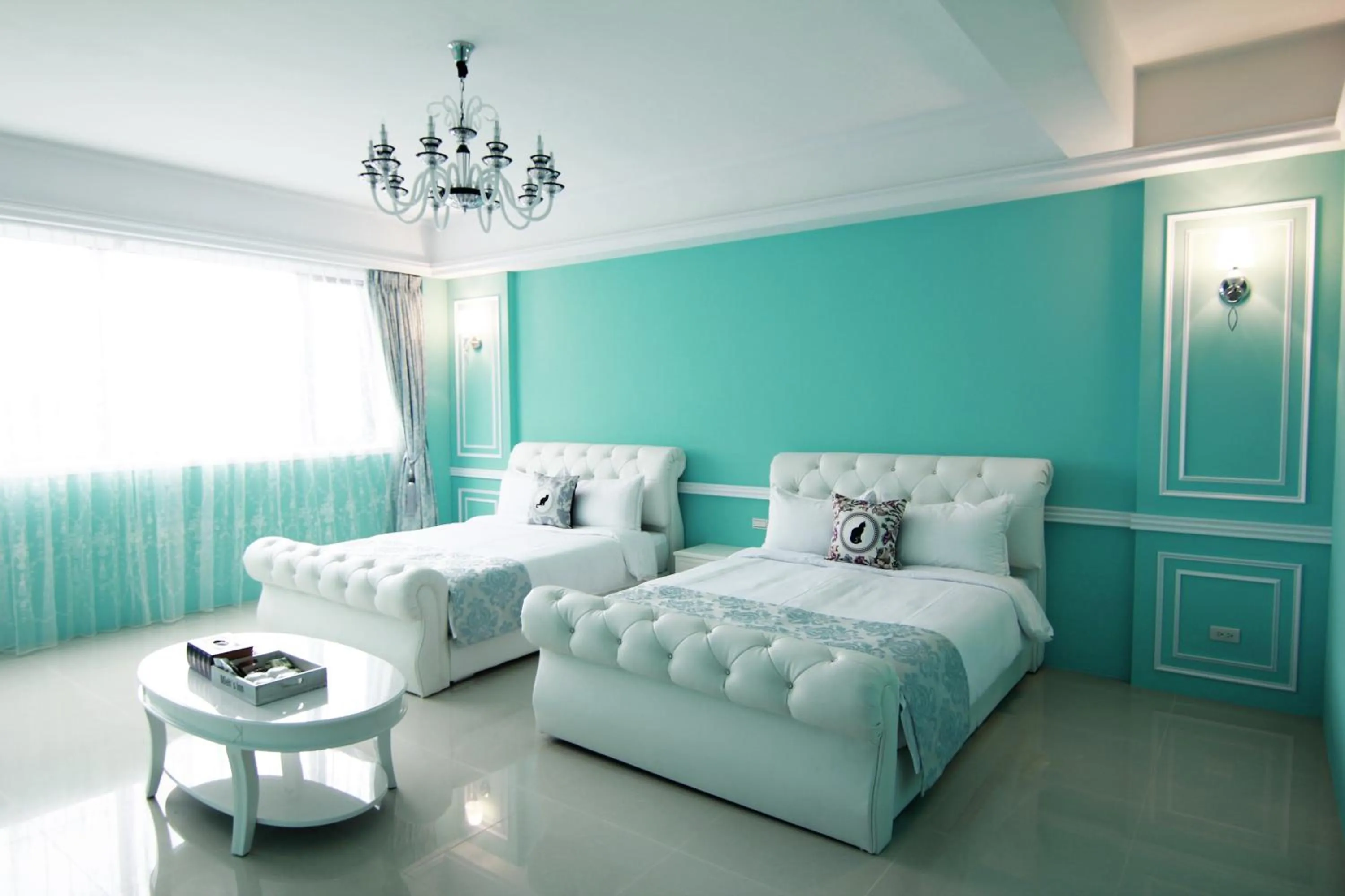 Bed in 咩咩不是羊民宿Mieh's Inn 花蓮市區 電梯 寵物友善民宿