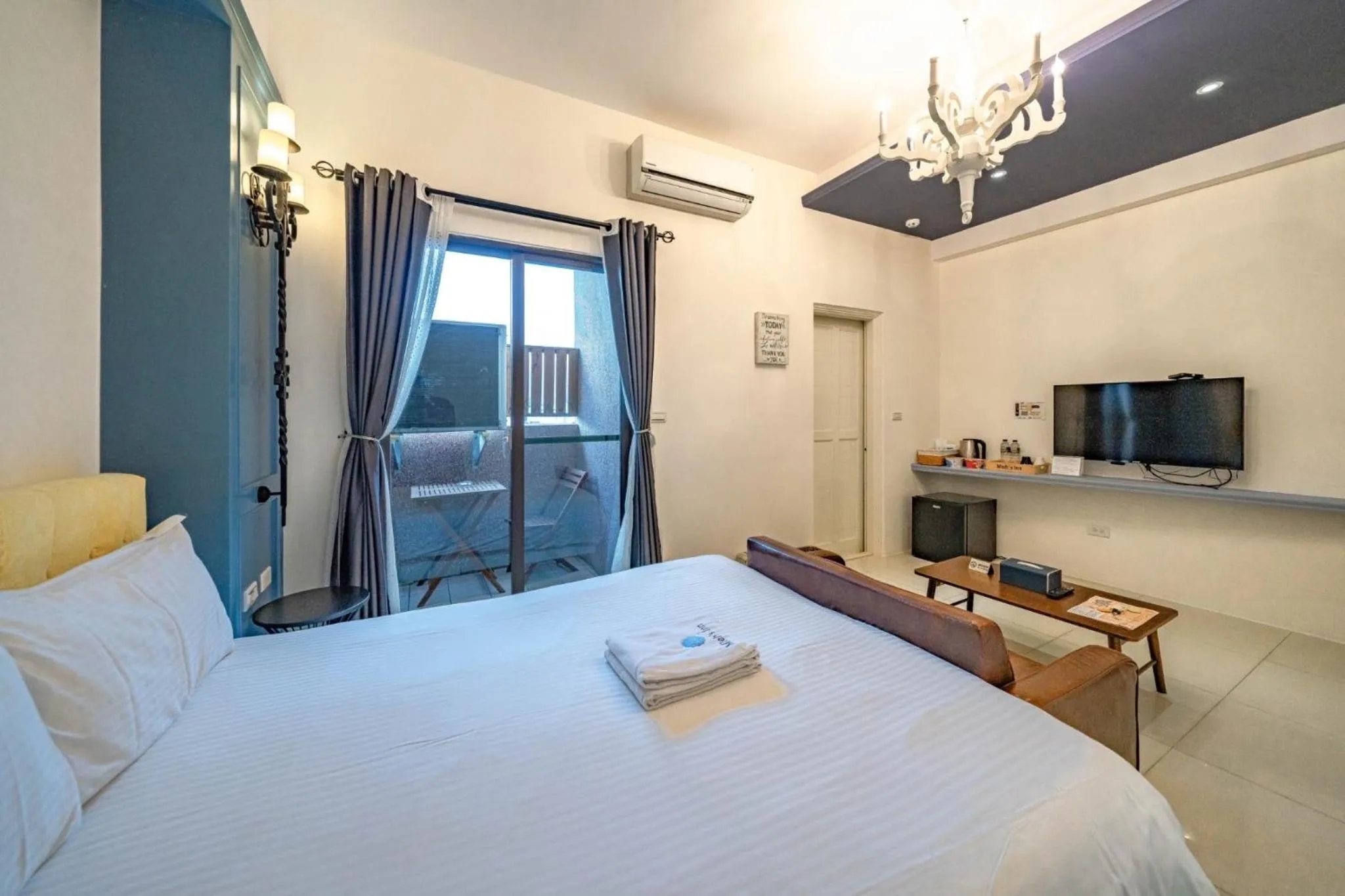 Bed in 咩咩不是羊民宿Mieh's Inn 花蓮市區 電梯 寵物友善民宿