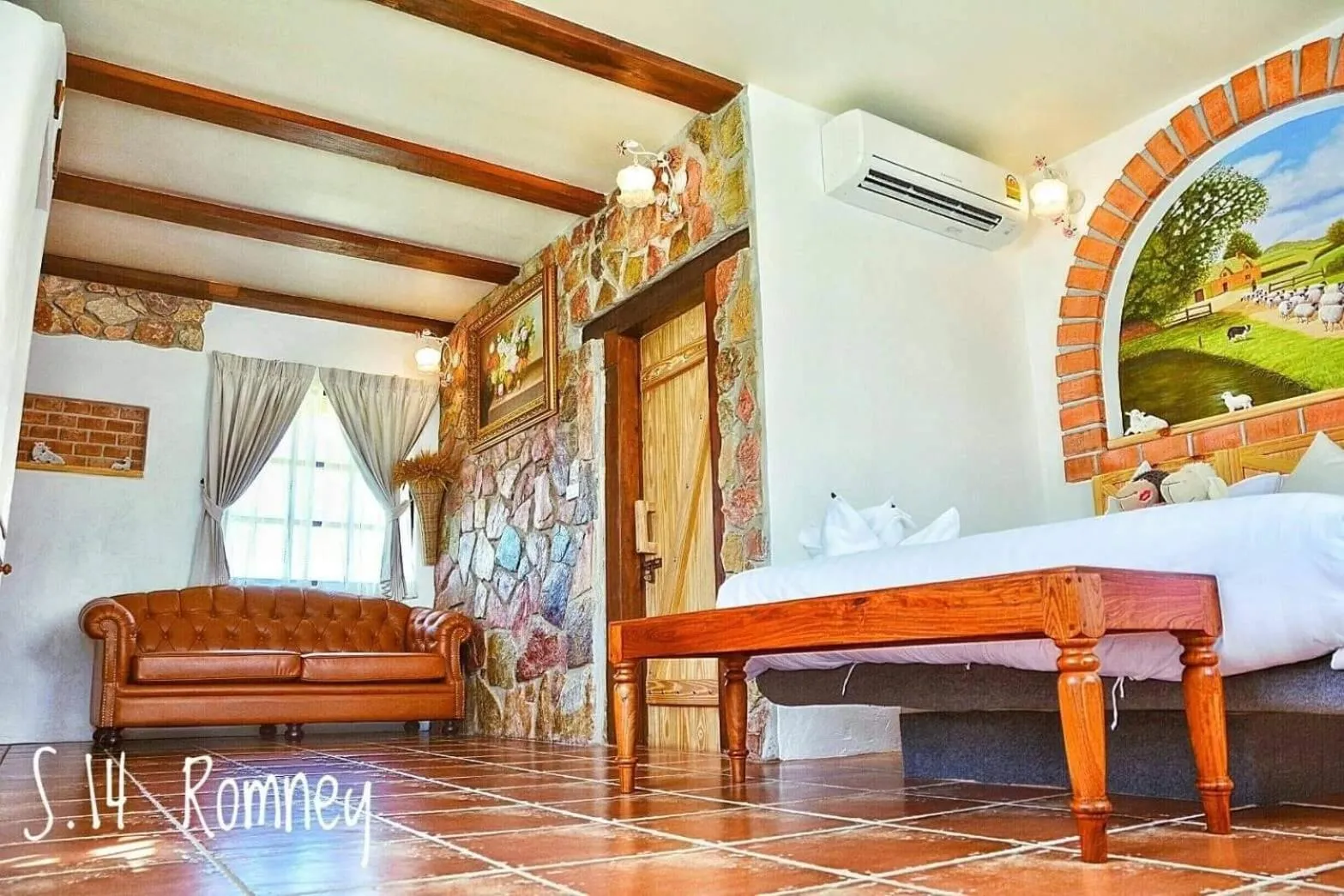 Bed in Swiss Hotel Pattaya