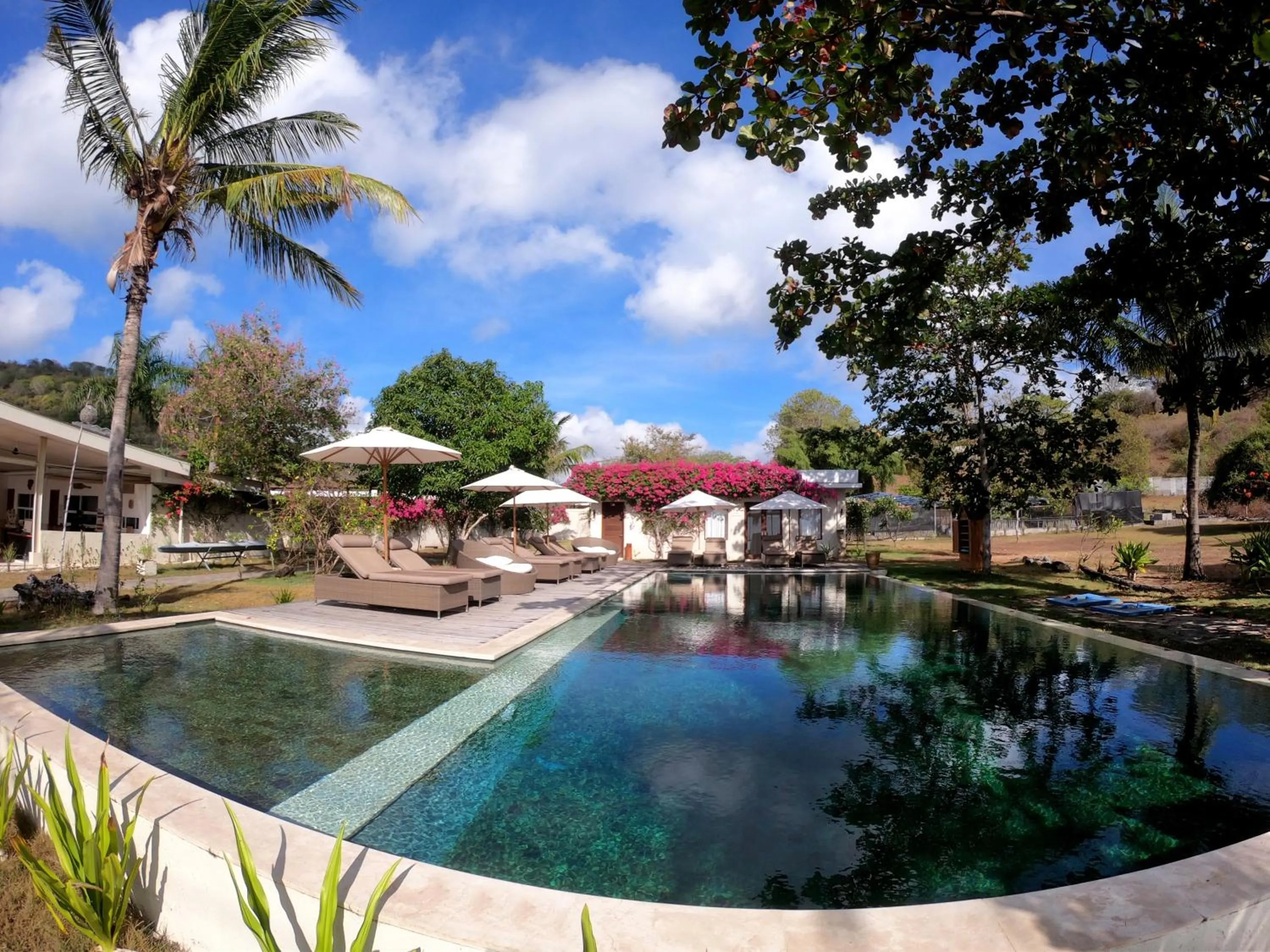 Pool view in Kokomo Resort Gili Gede