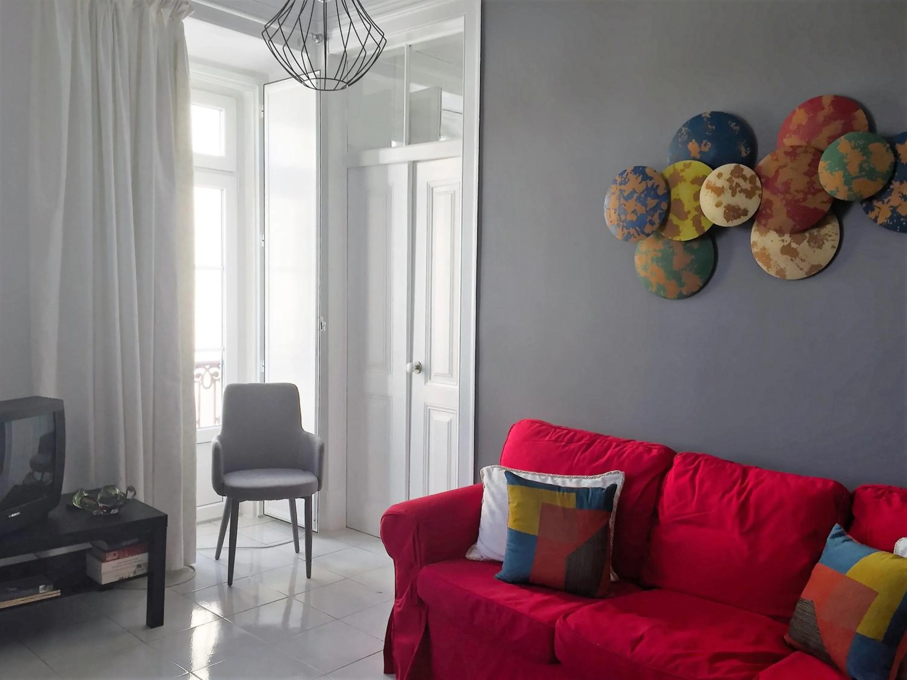 Living room in Chiado Lisbon Apartment