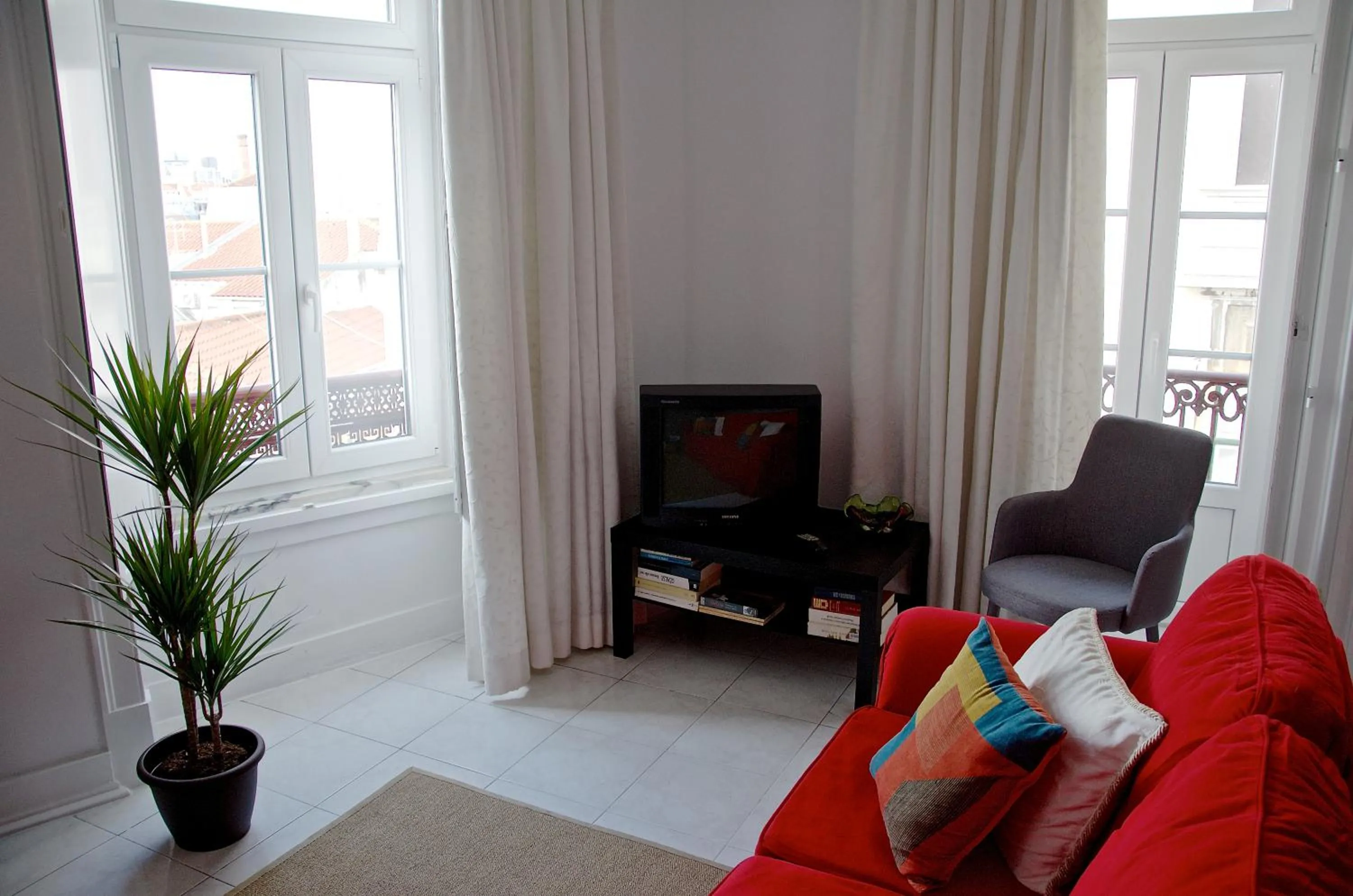 Living room in Chiado Lisbon Apartment