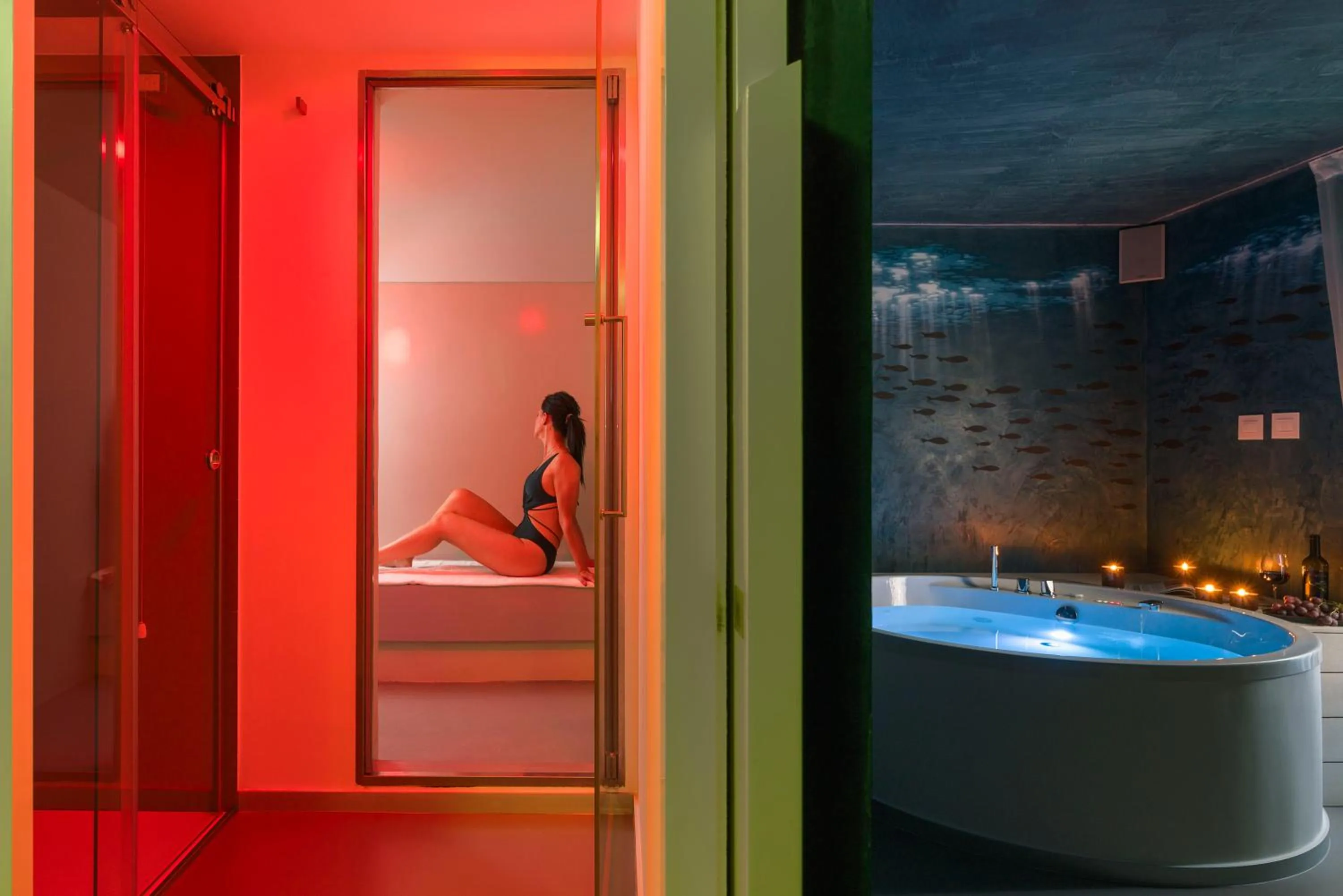 Steam room in Duomo Suites & Spa