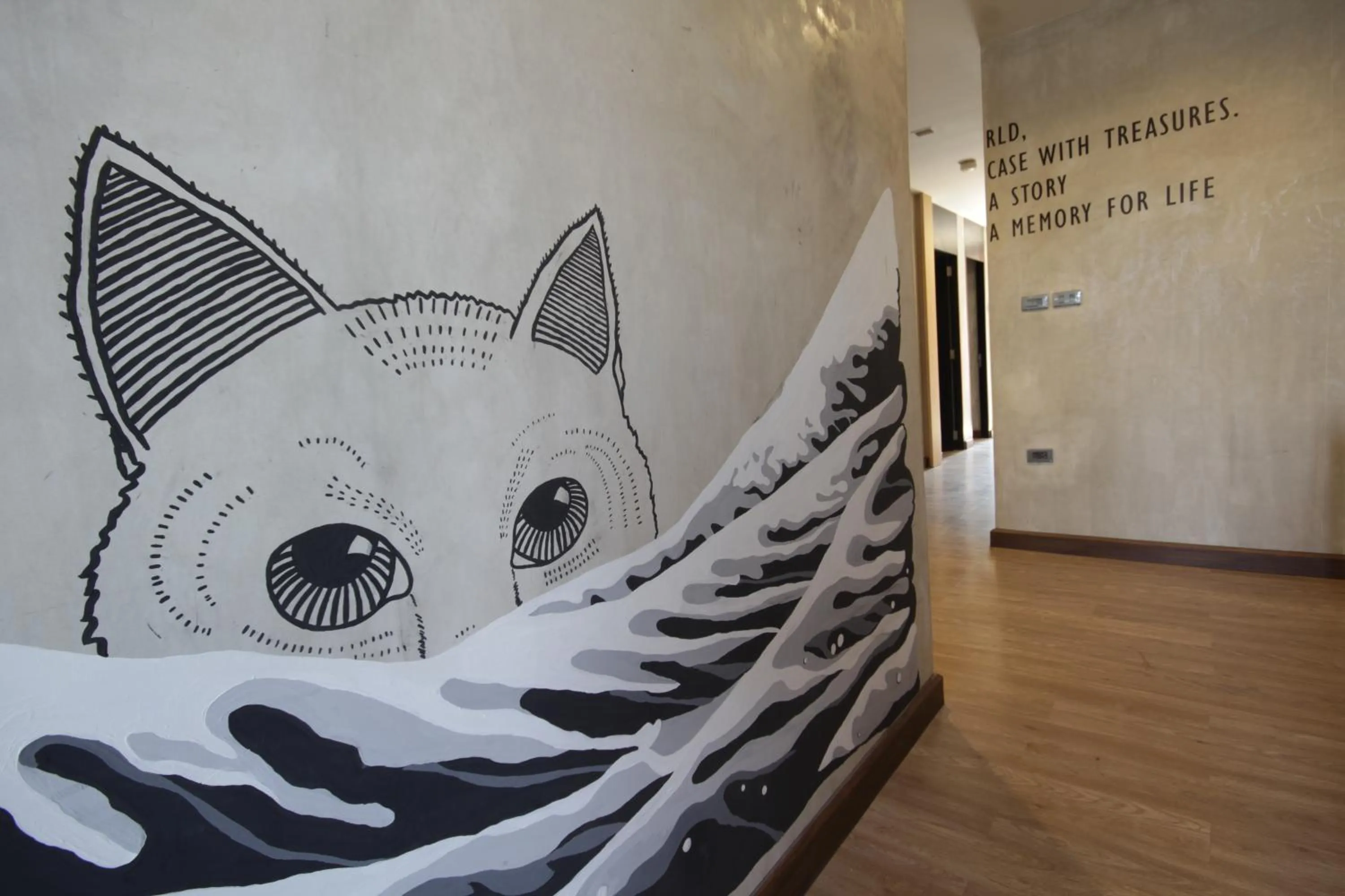 Decorative detail in Cazz Hostel