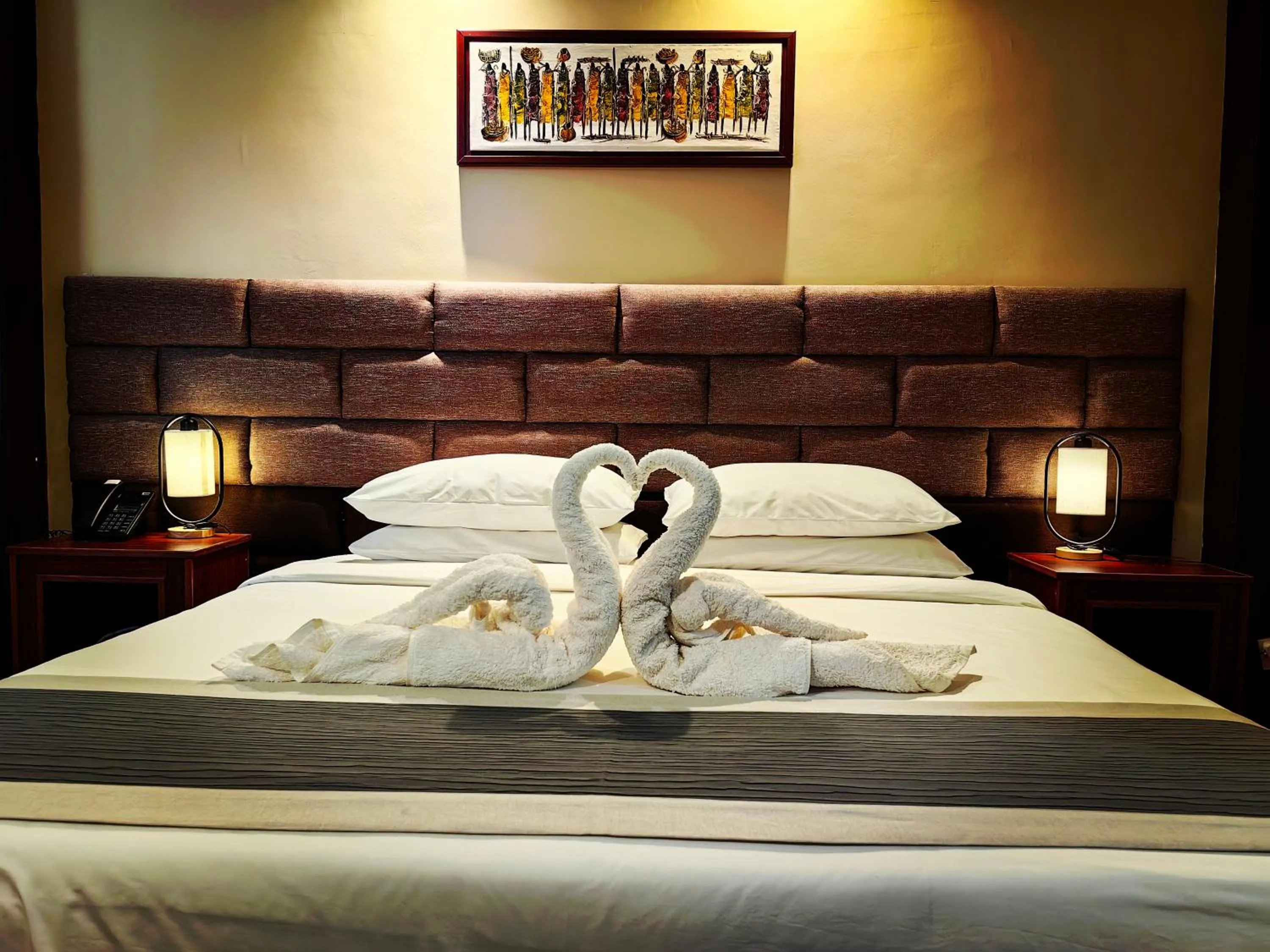 Bed in Great Wall Hotel