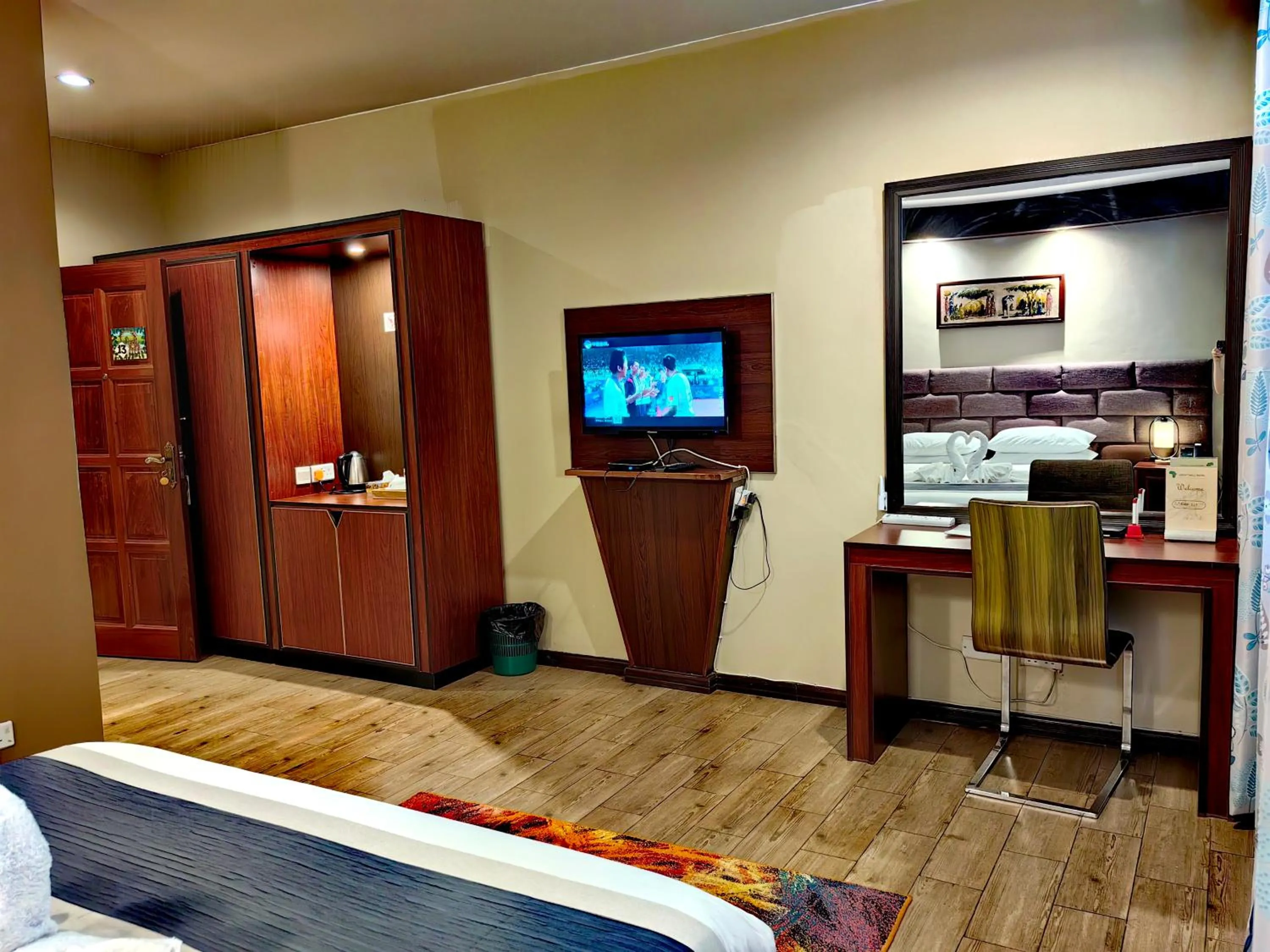 Bed in Great Wall Hotel