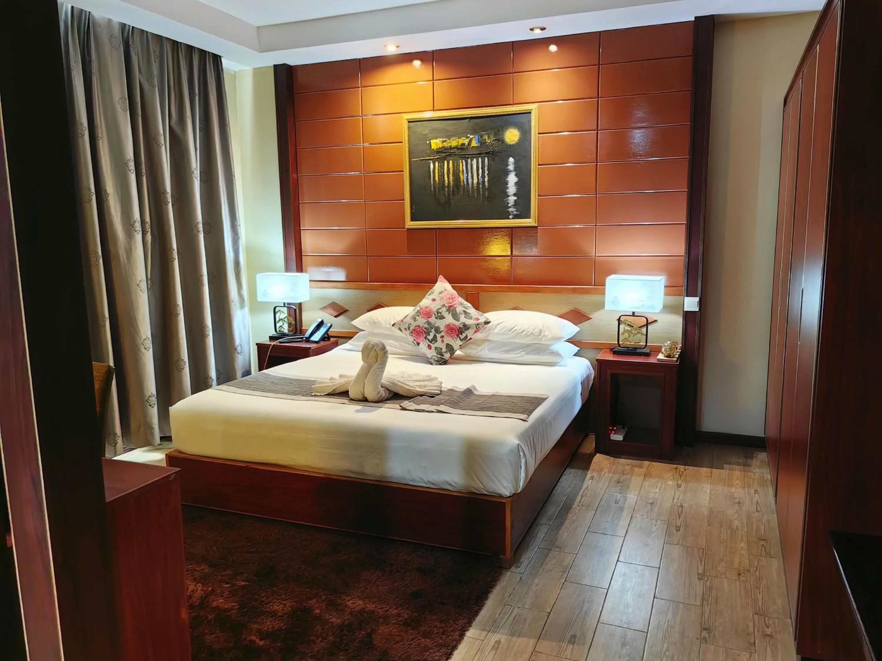Bed in Great Wall Hotel