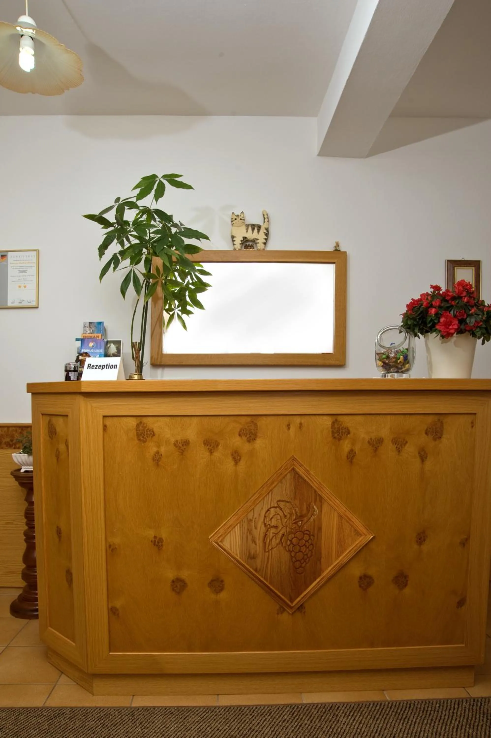 Lobby or reception in Hotel Zur Traube