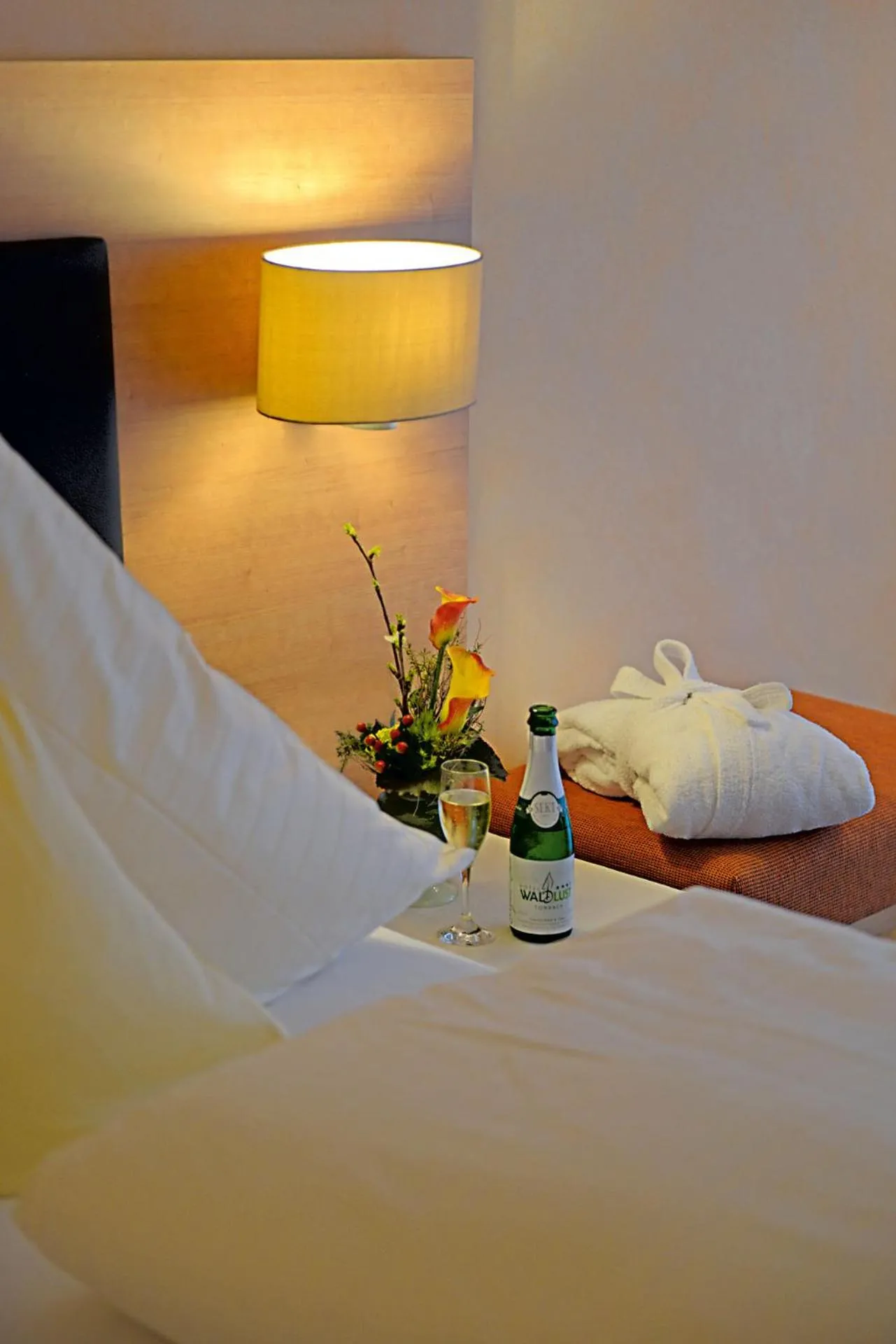 Decorative detail, Bed in Hotel Waldlust