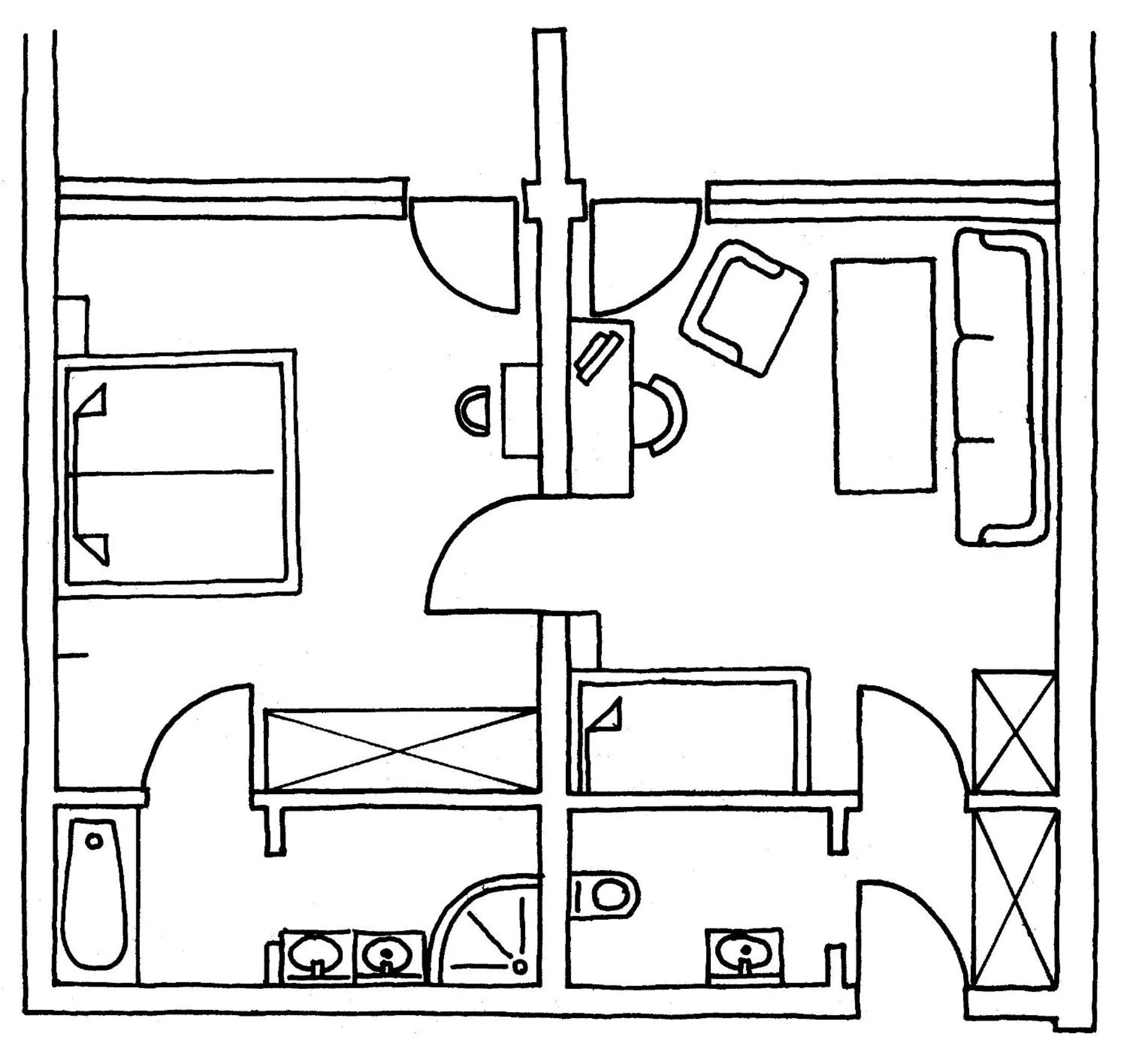 Floor plan in Hotel Waldlust