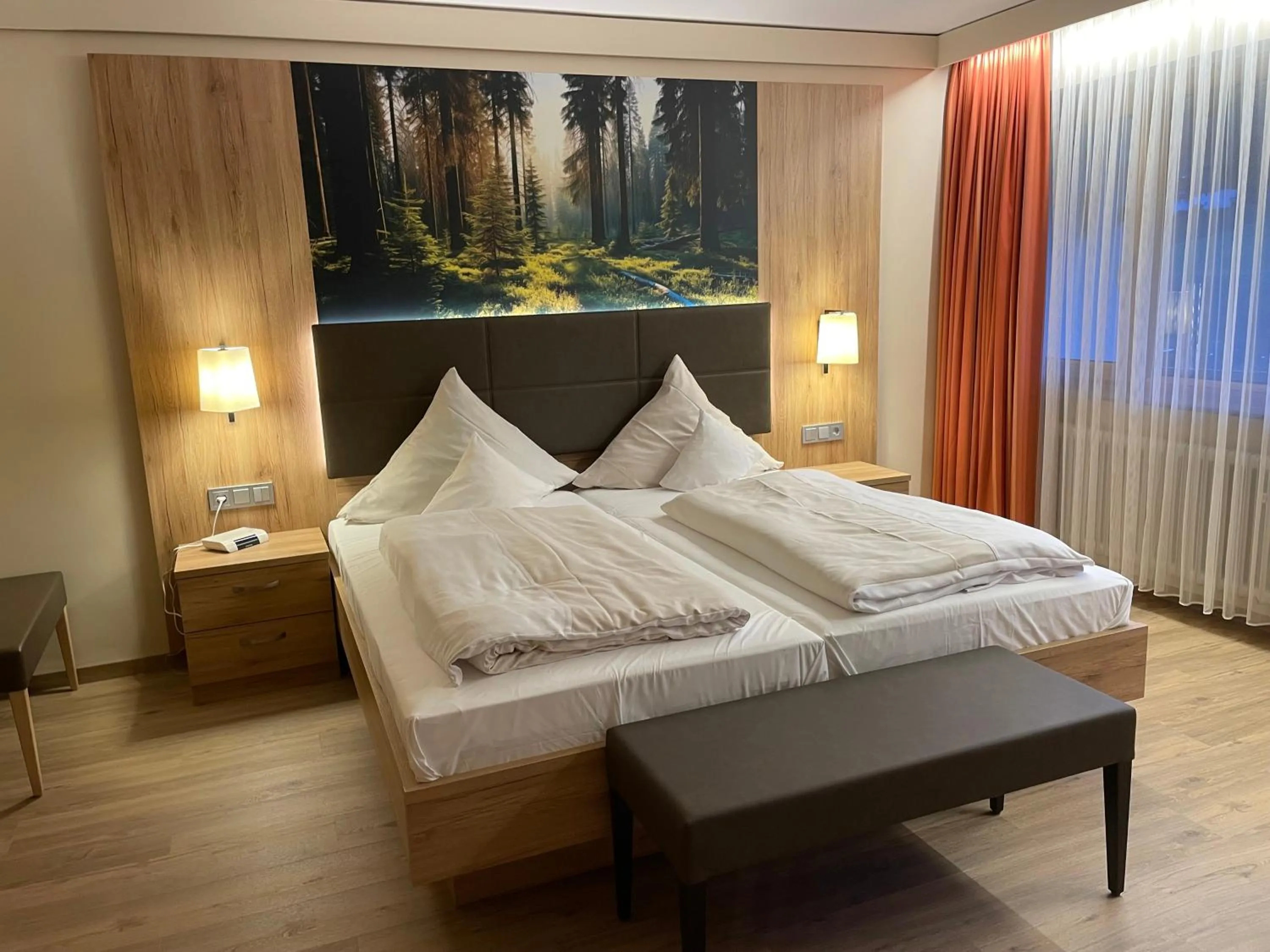 Bed in Hotel Waldlust