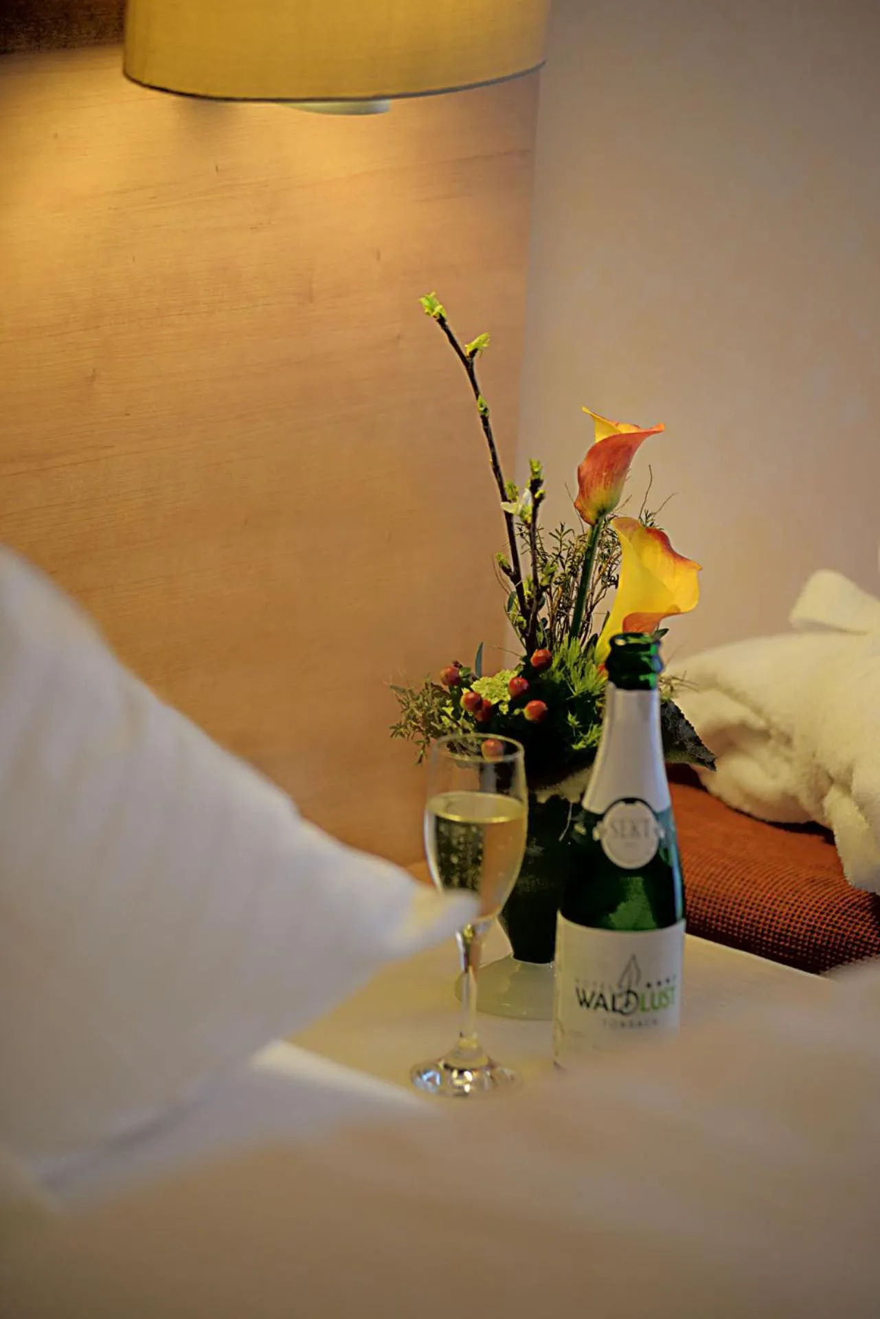 Decorative detail, Bed in Hotel Waldlust