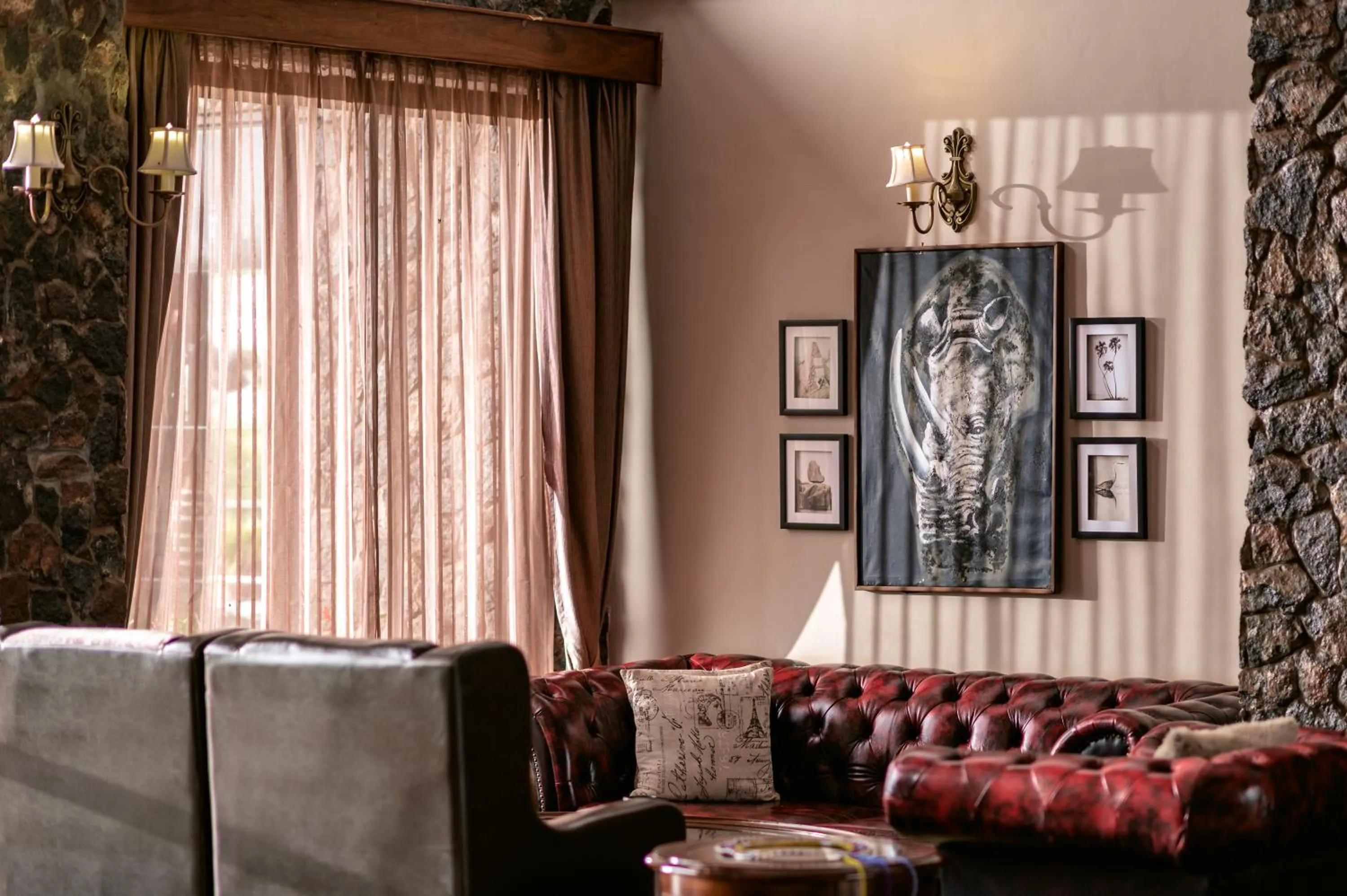 Decorative detail in Ngorongoro Oldeani Mountain Lodge