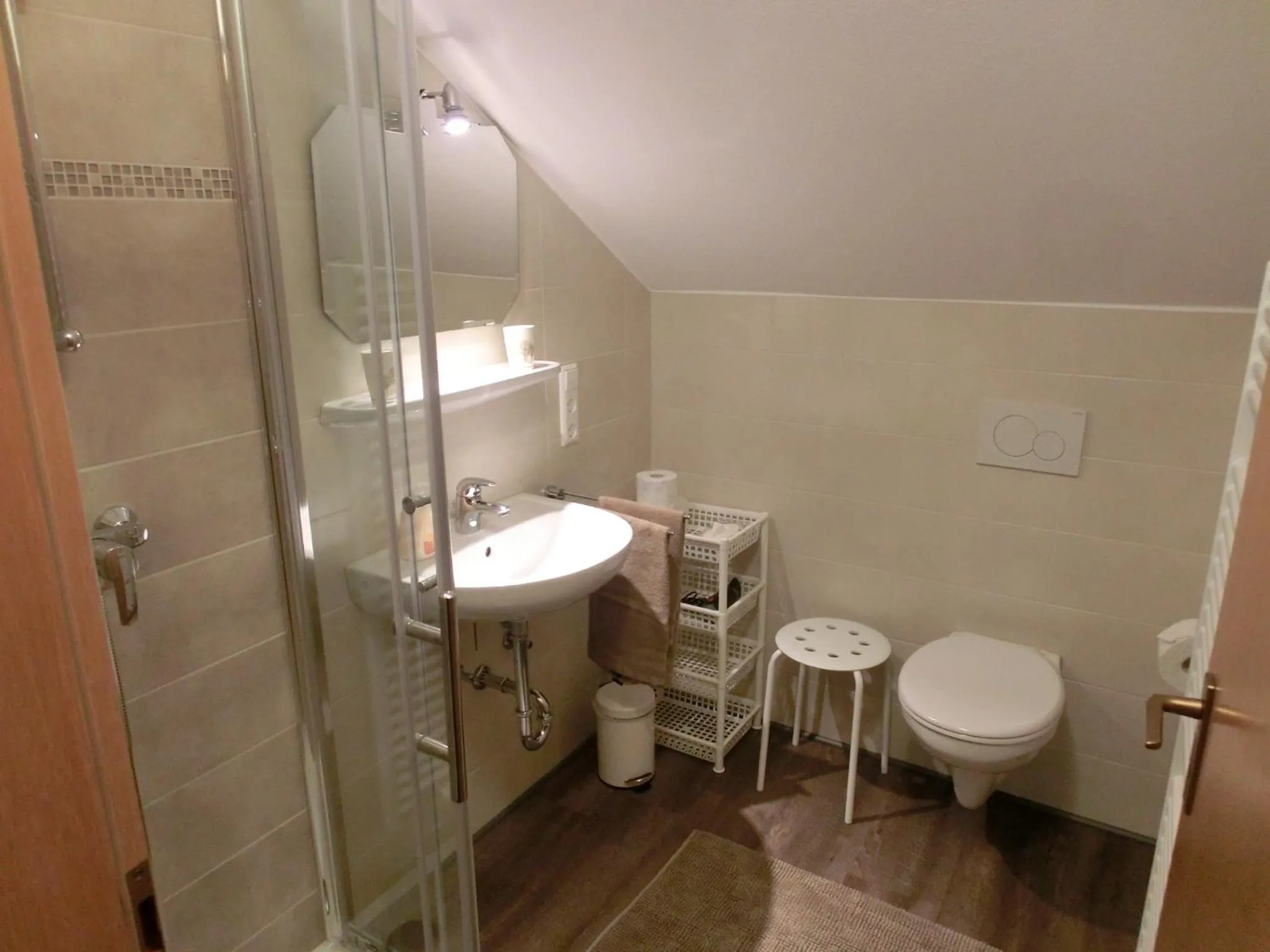 Bathroom in Ferienwohnung Rivaner