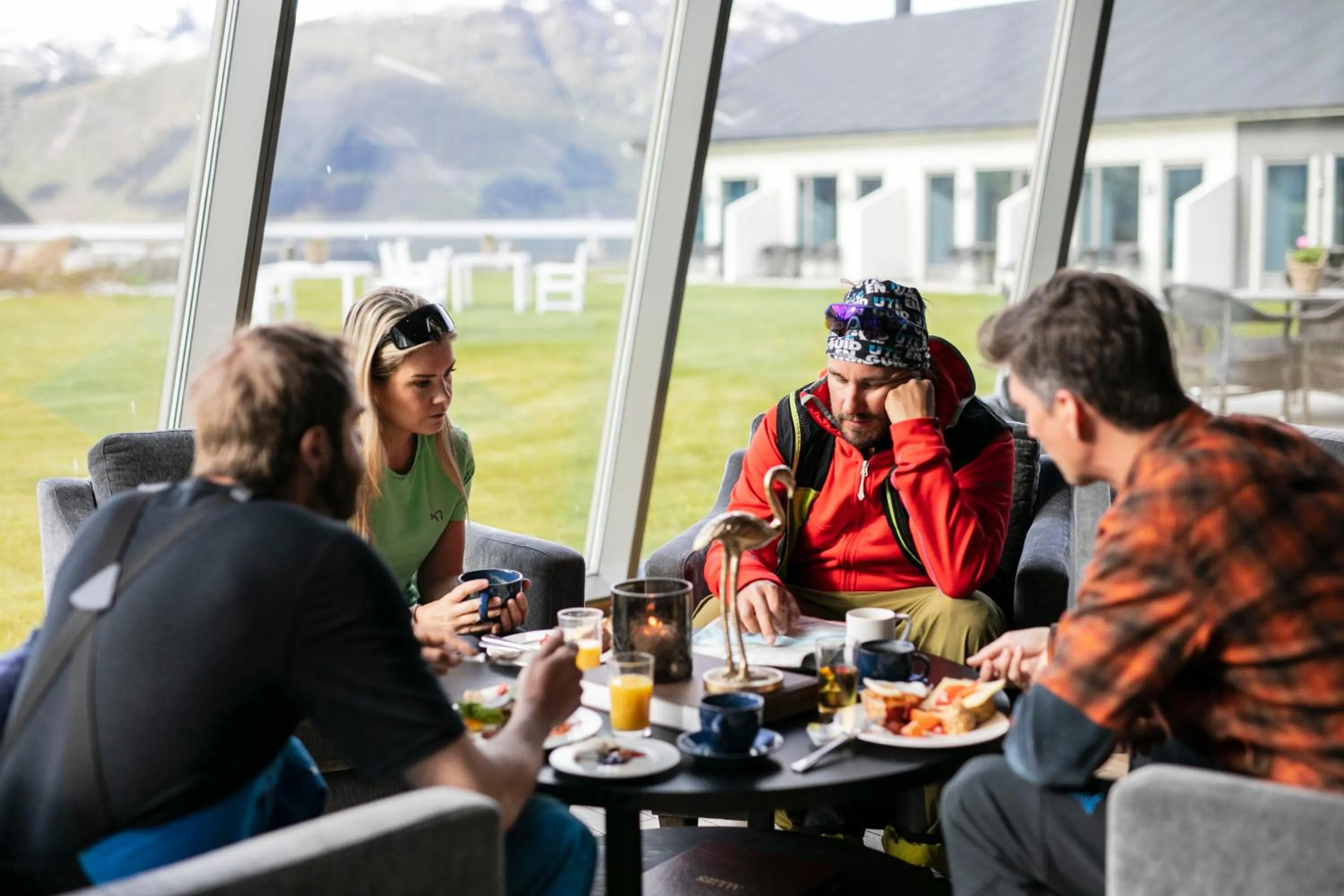 Lobby or reception in Valldal Fjordhotell - by Classic Norway Hotels