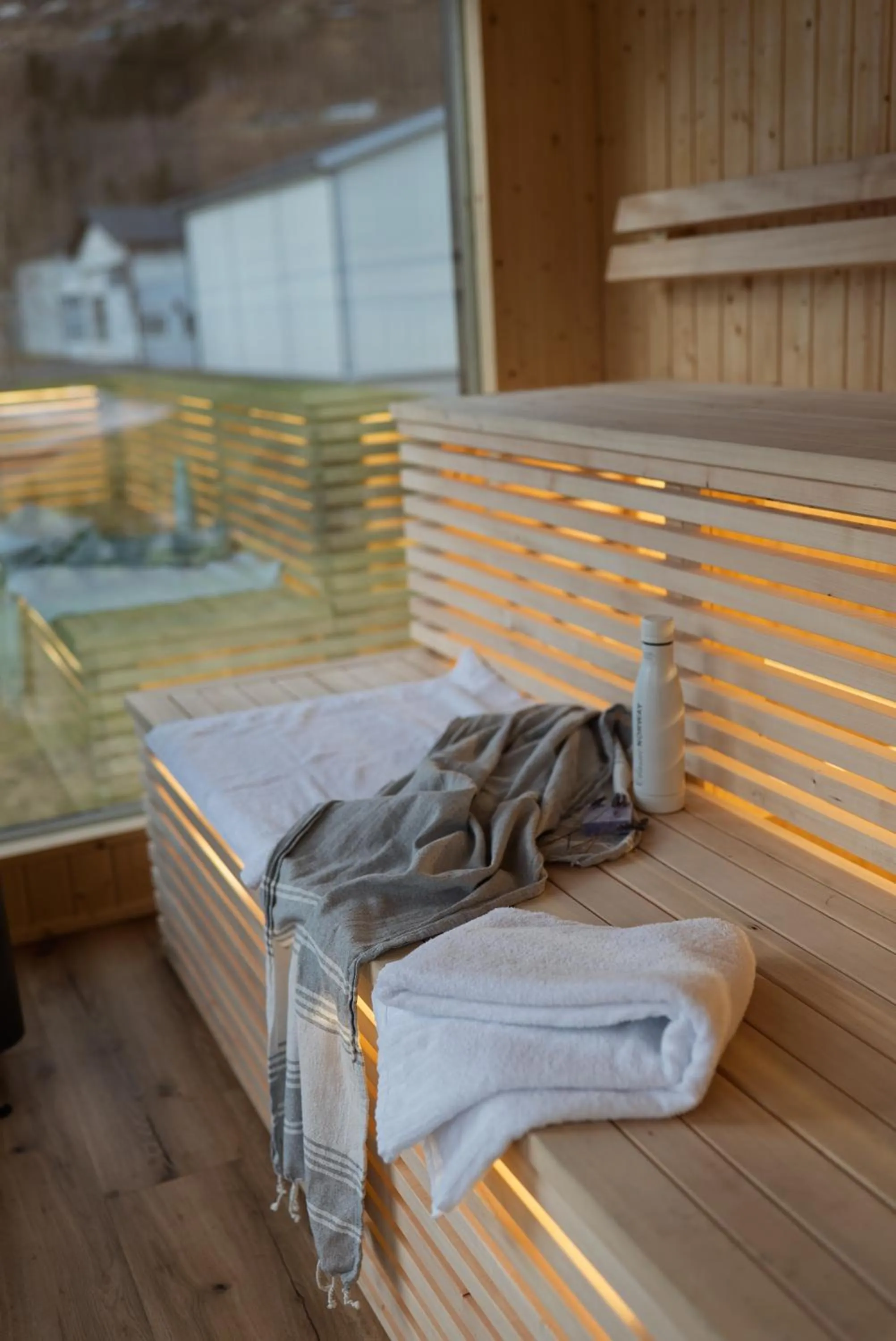 Sauna, Bed in Valldal Fjordhotell - by Classic Norway Hotels