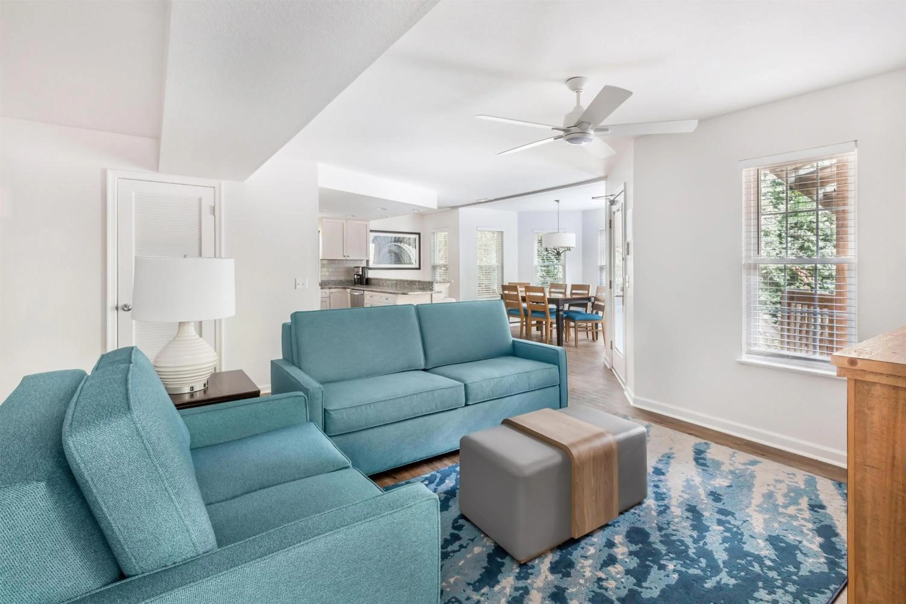 Living room in Hilton Vacation Club Beachwoods Kitty Hawk