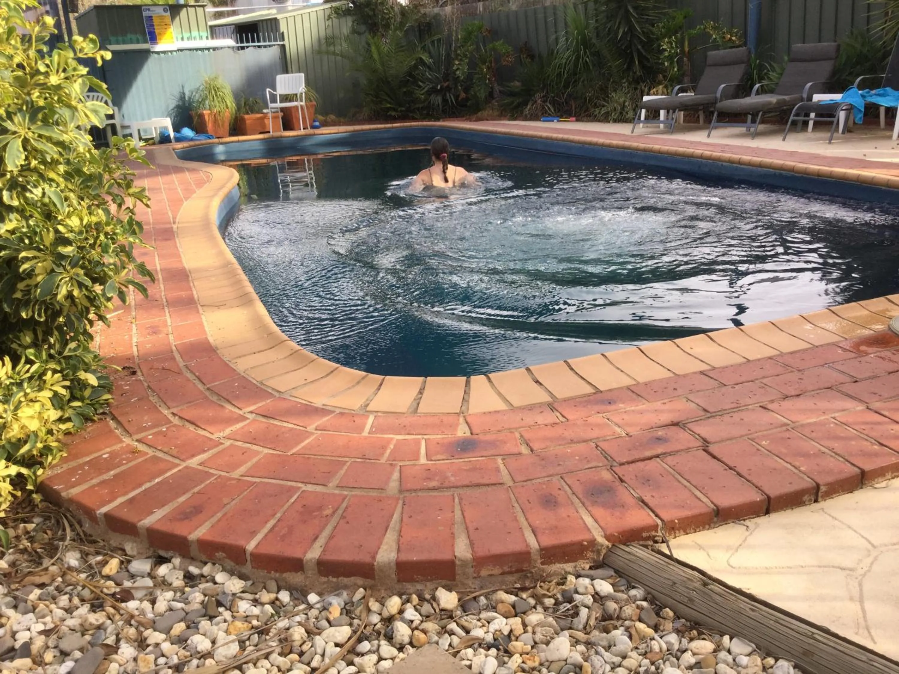 Pool view in Sunrise Motel