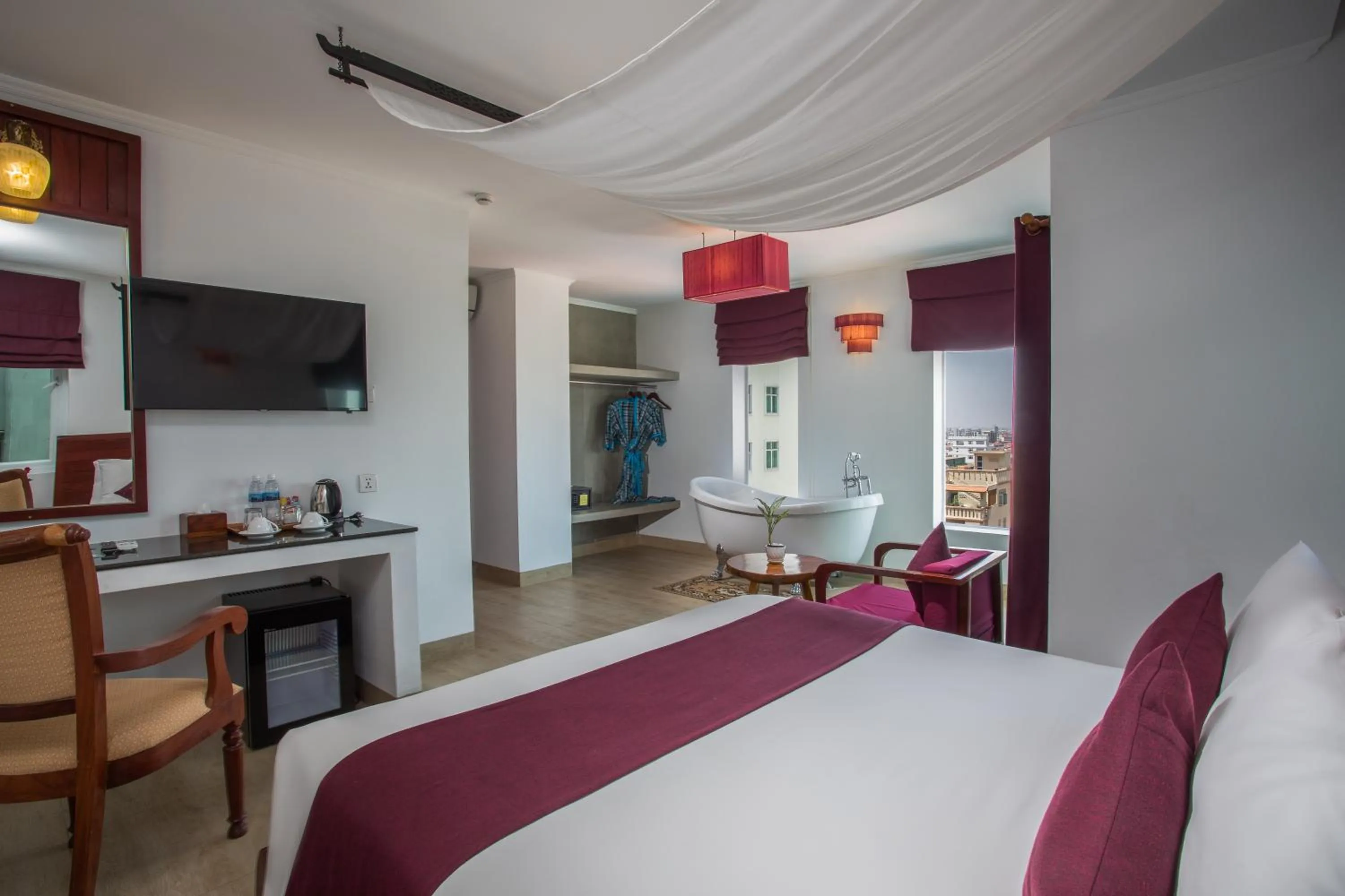 Bedroom in V Hotel Phnom Penh