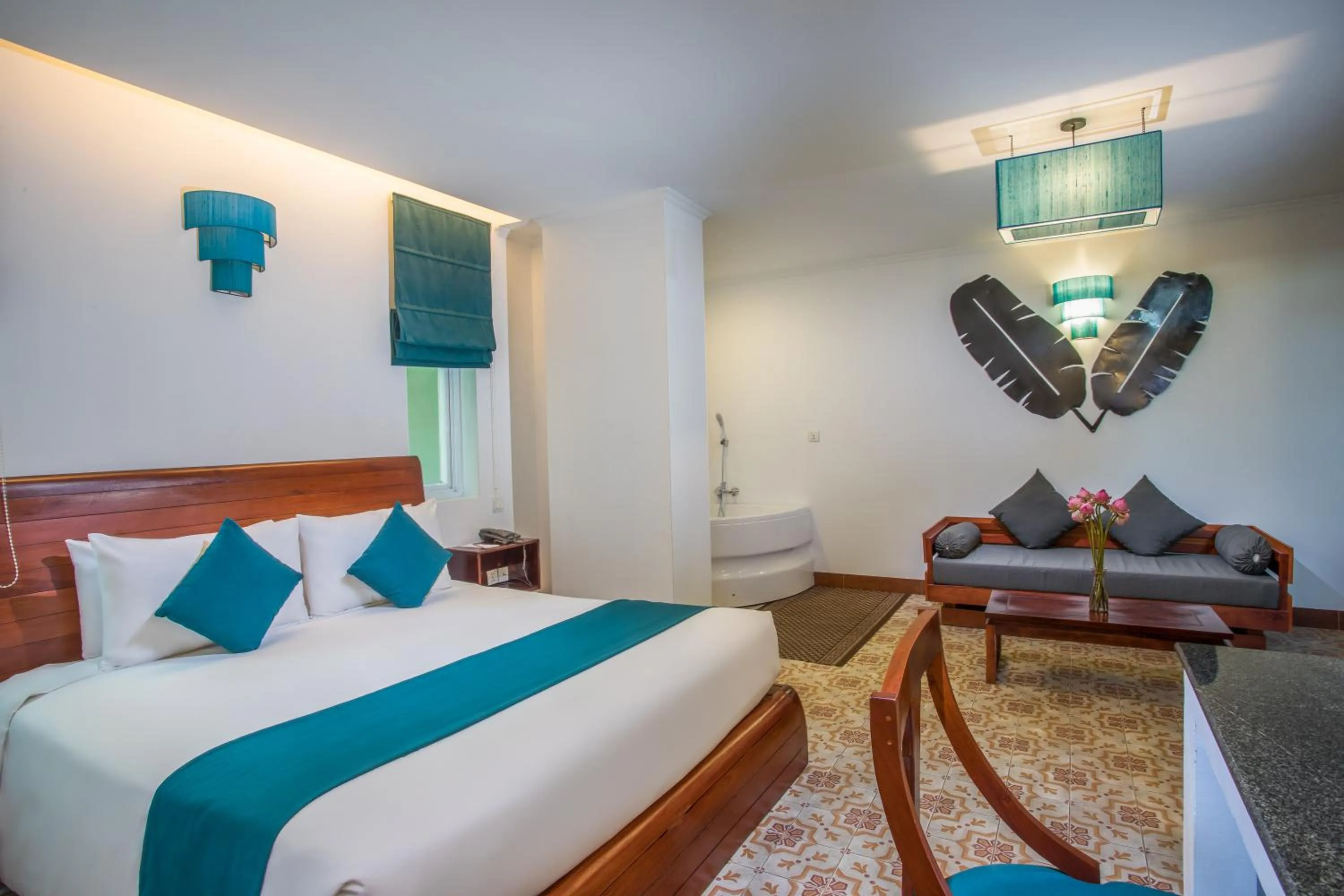 Bedroom in V Hotel Phnom Penh