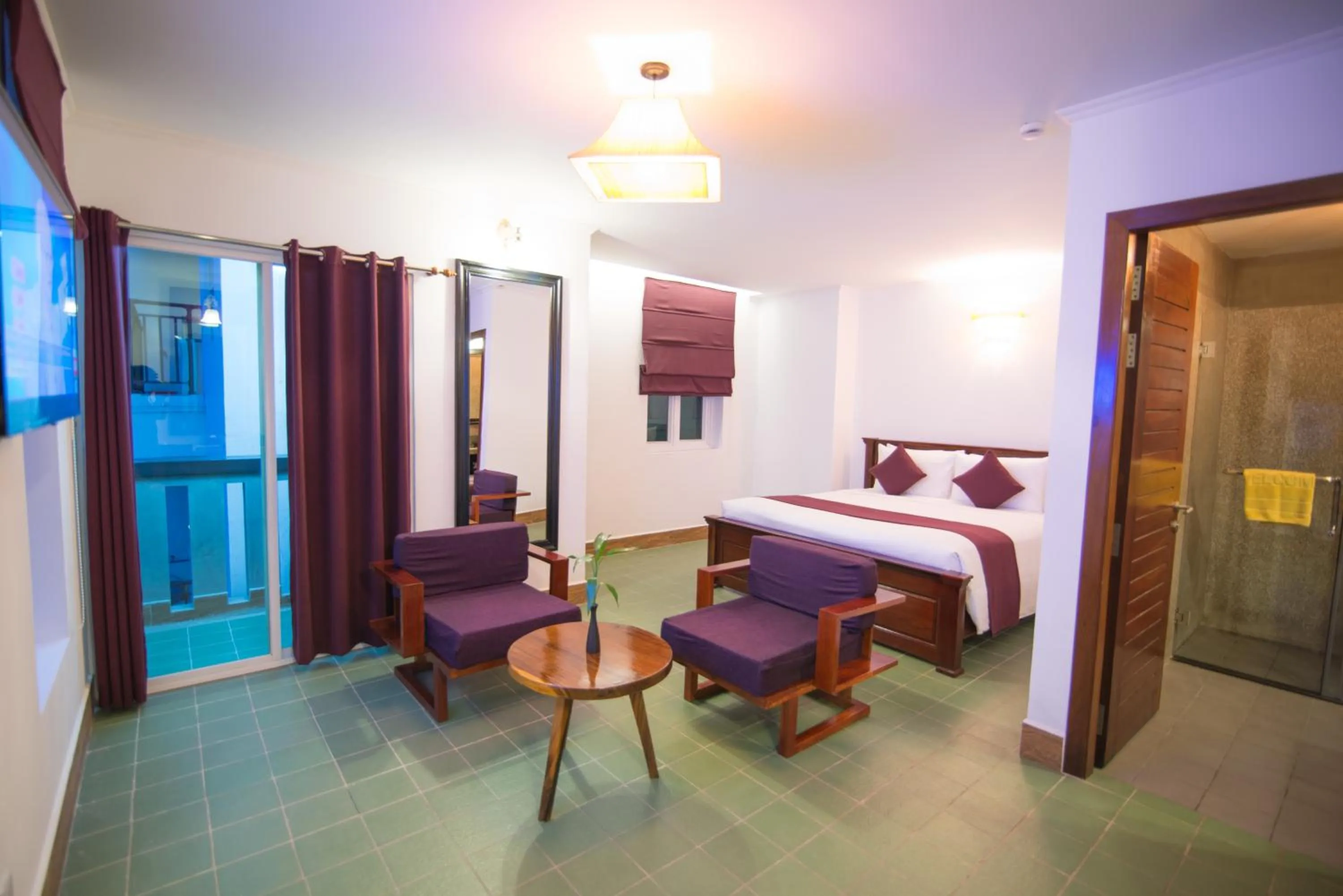 Bedroom in V Hotel Phnom Penh