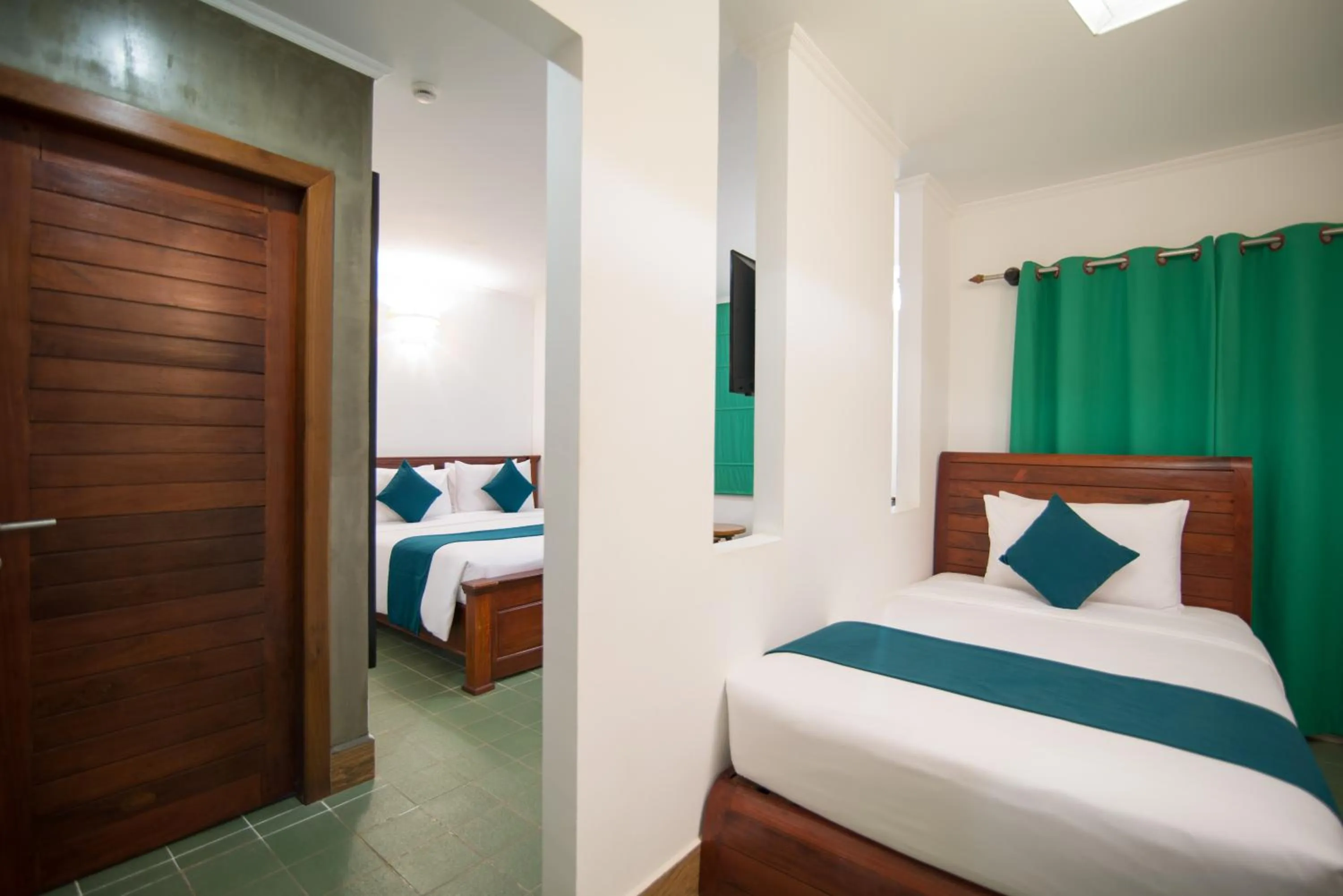 Bed in V Hotel Phnom Penh