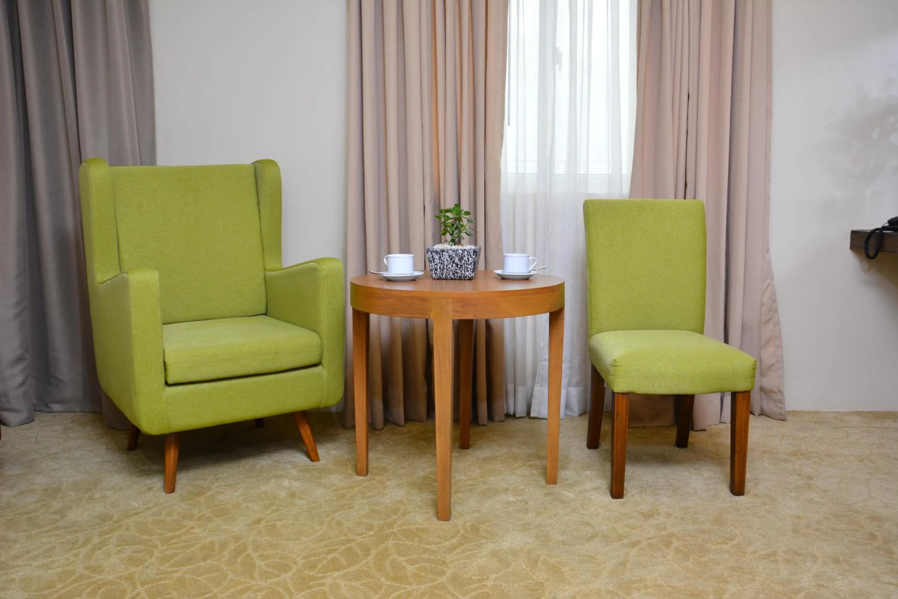 Seating area in Top Star Hotel