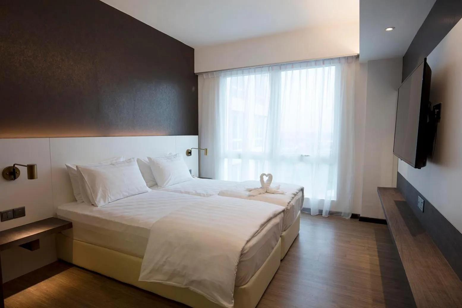 Photo of the whole room, Bed in Amerin Hotel Johor Bahru