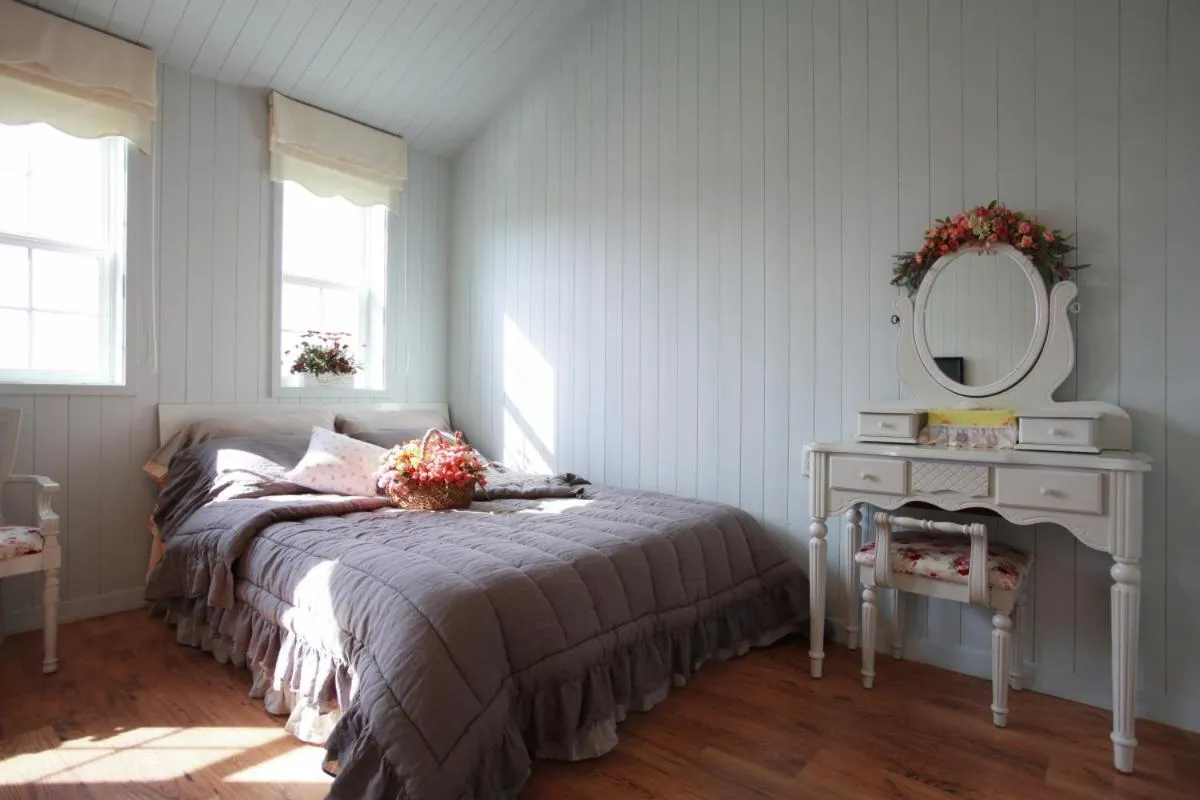 Bed in Pyeongchang Edelweiss Pension