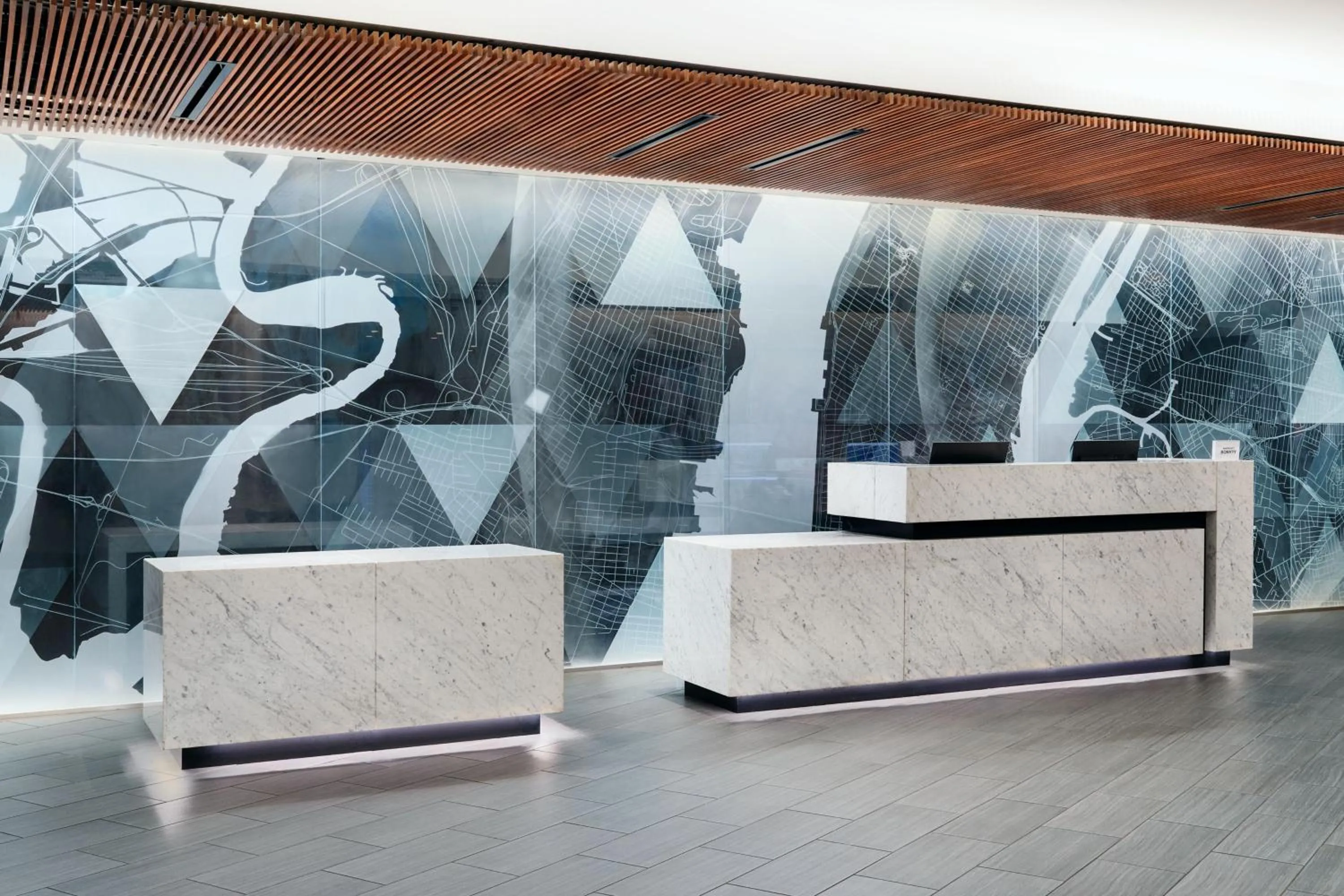 Lobby or reception in Courtyard by Marriott Long Island City/New York Manhattan View