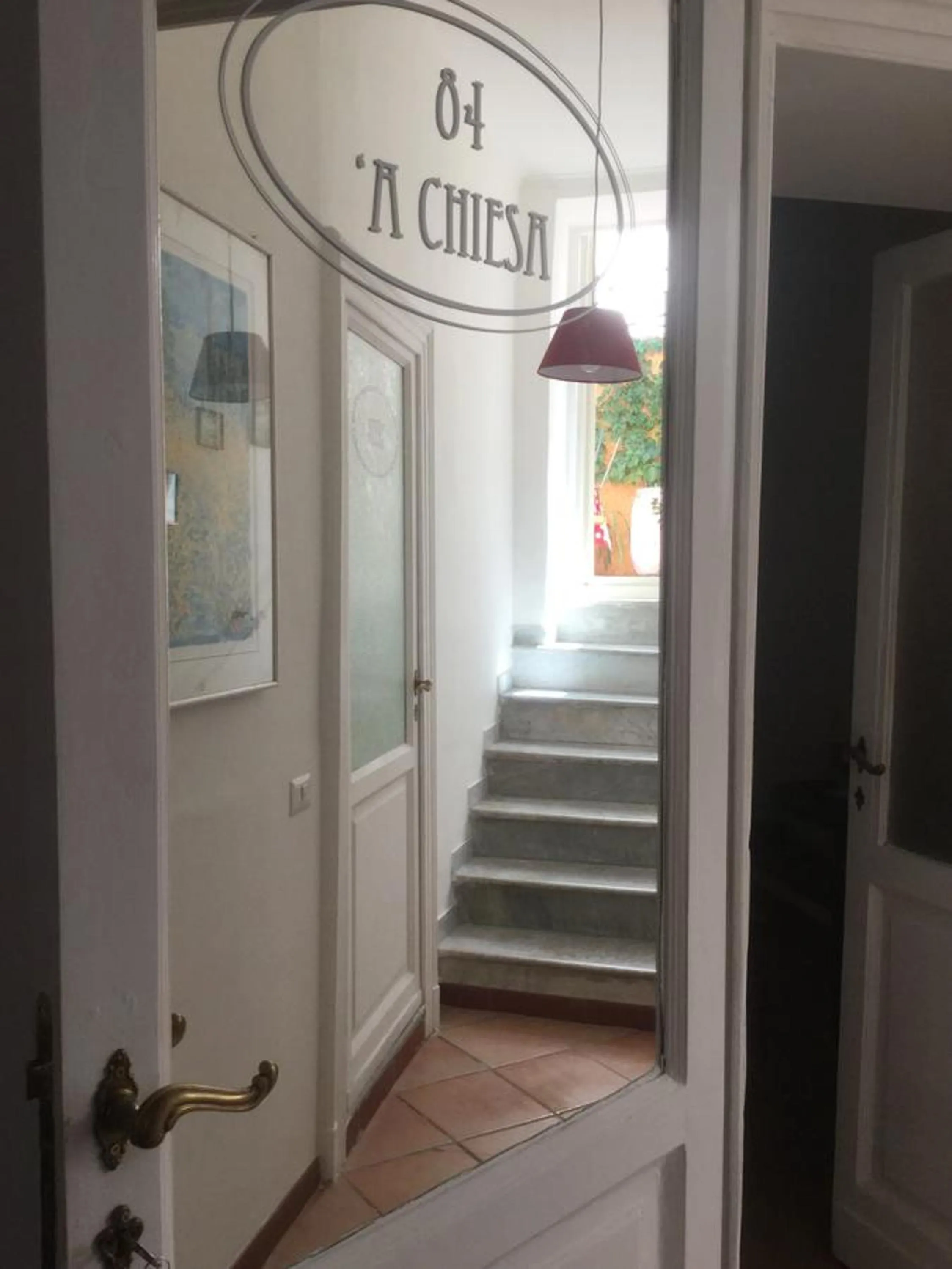 Decorative detail in B&B La Terrazza Napoli