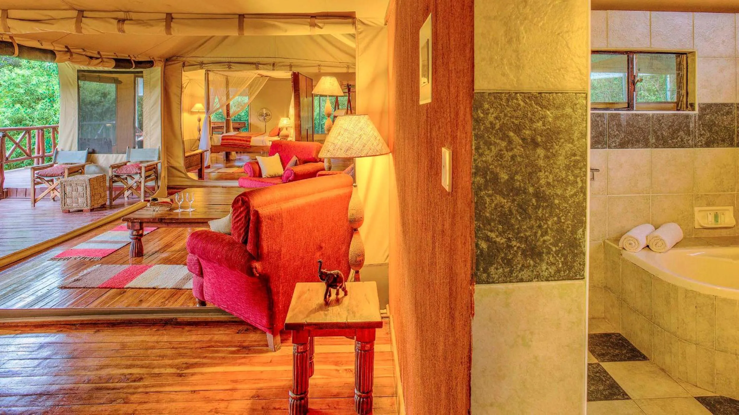 Seating area in Mara Leisure Camp