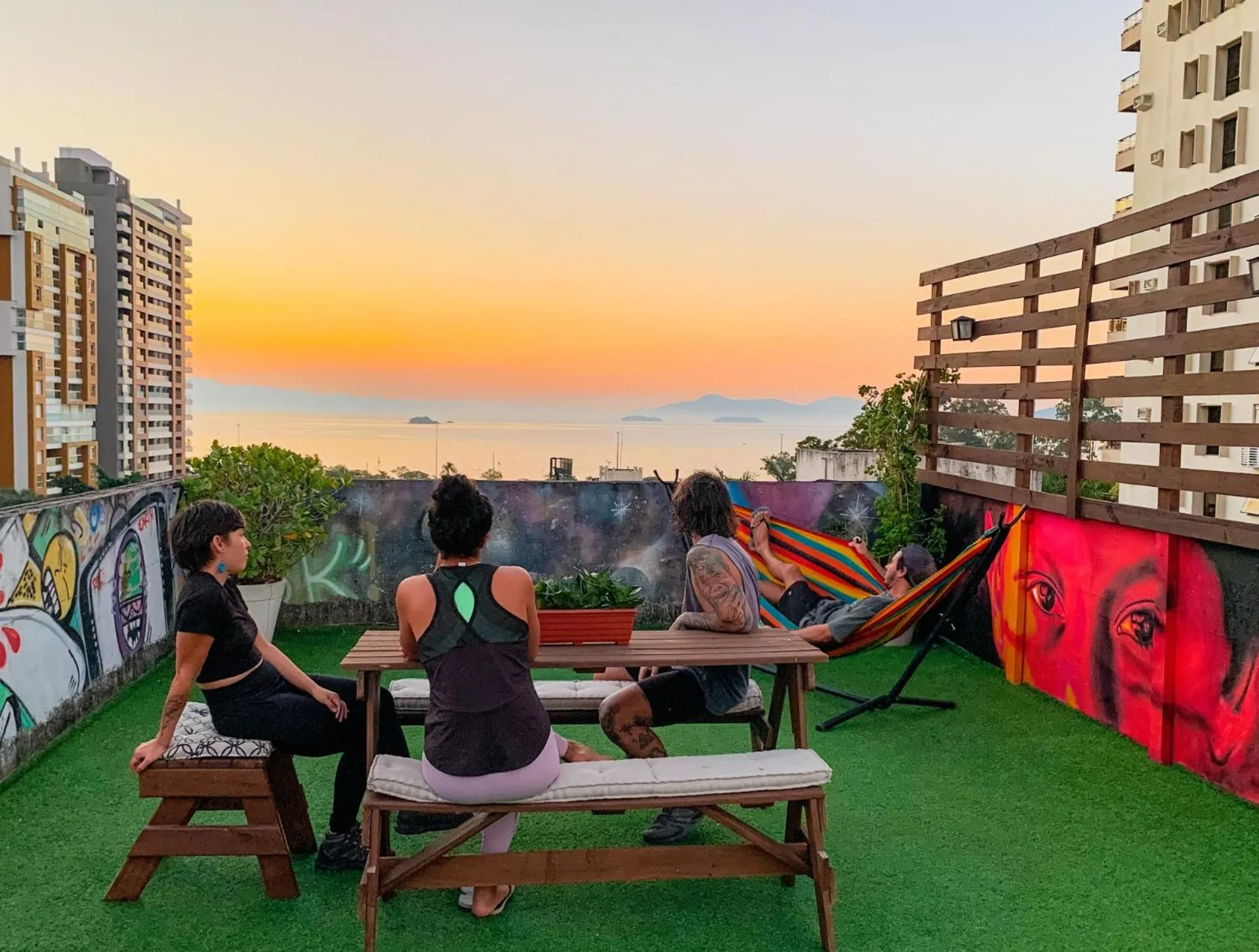 Balcony/Terrace in Pup Hostel SC