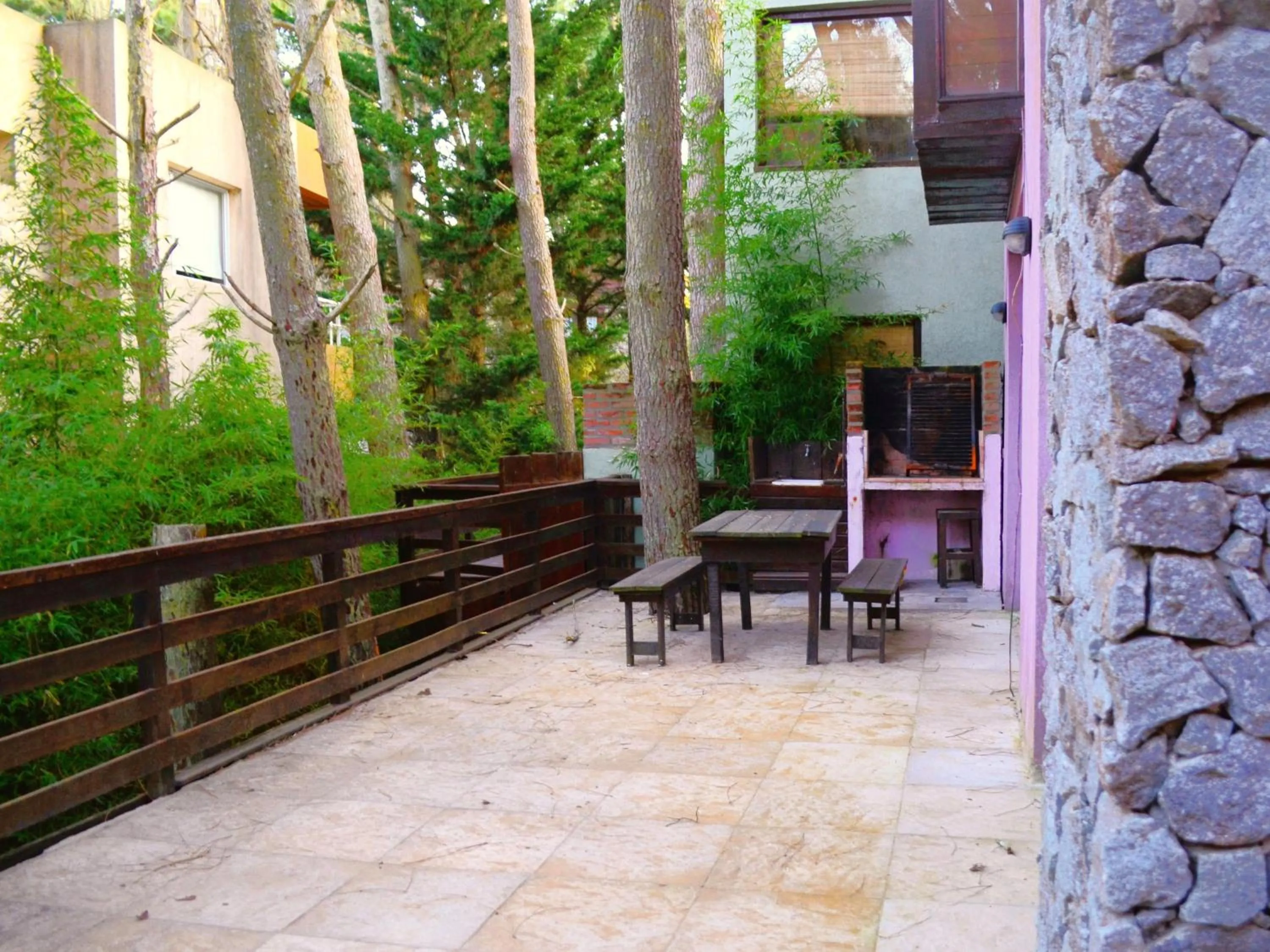 Patio in Altos Medanos Cabañas & Club de Bosque