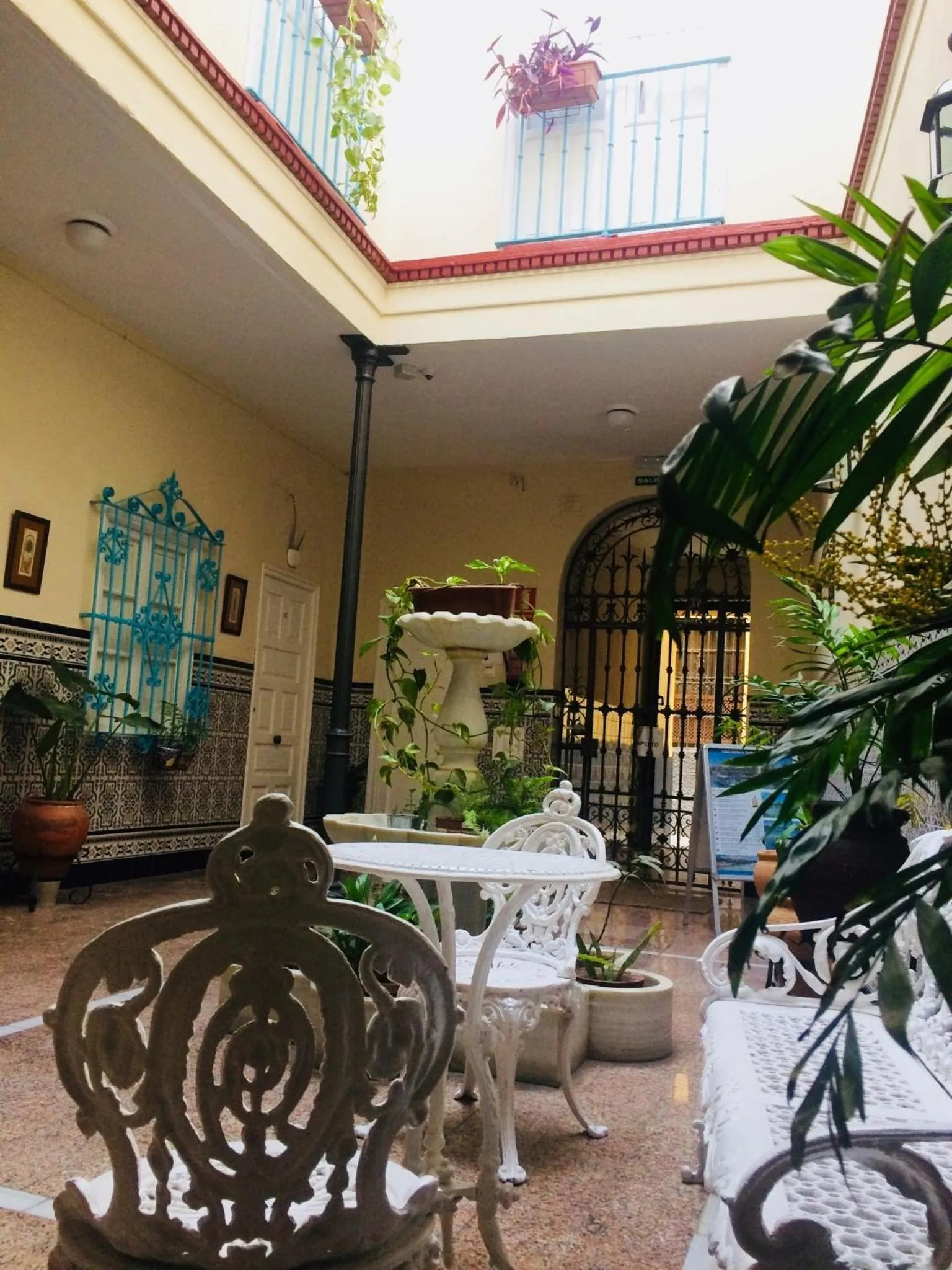 Patio in Pension Azahar