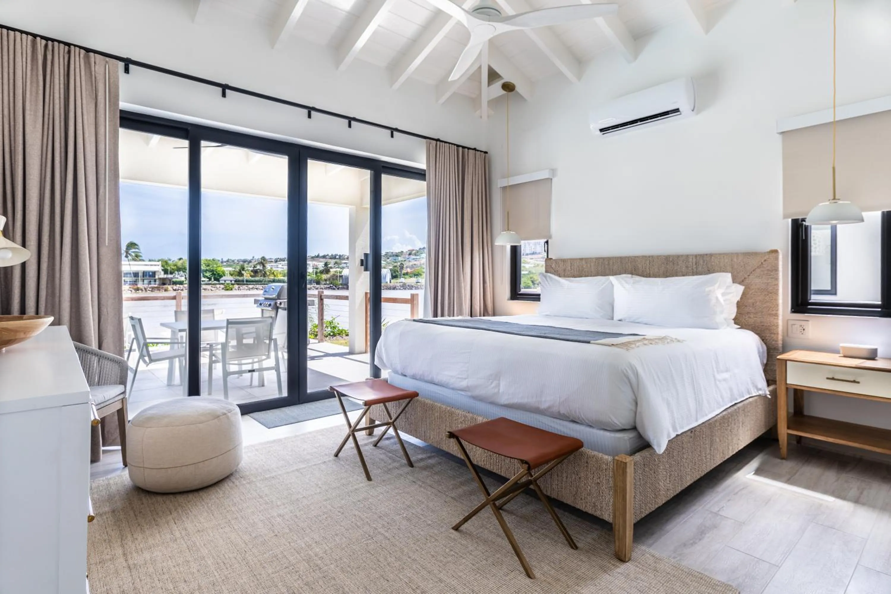 View (from property/room), Bed in Royal St. Kitts Hotel