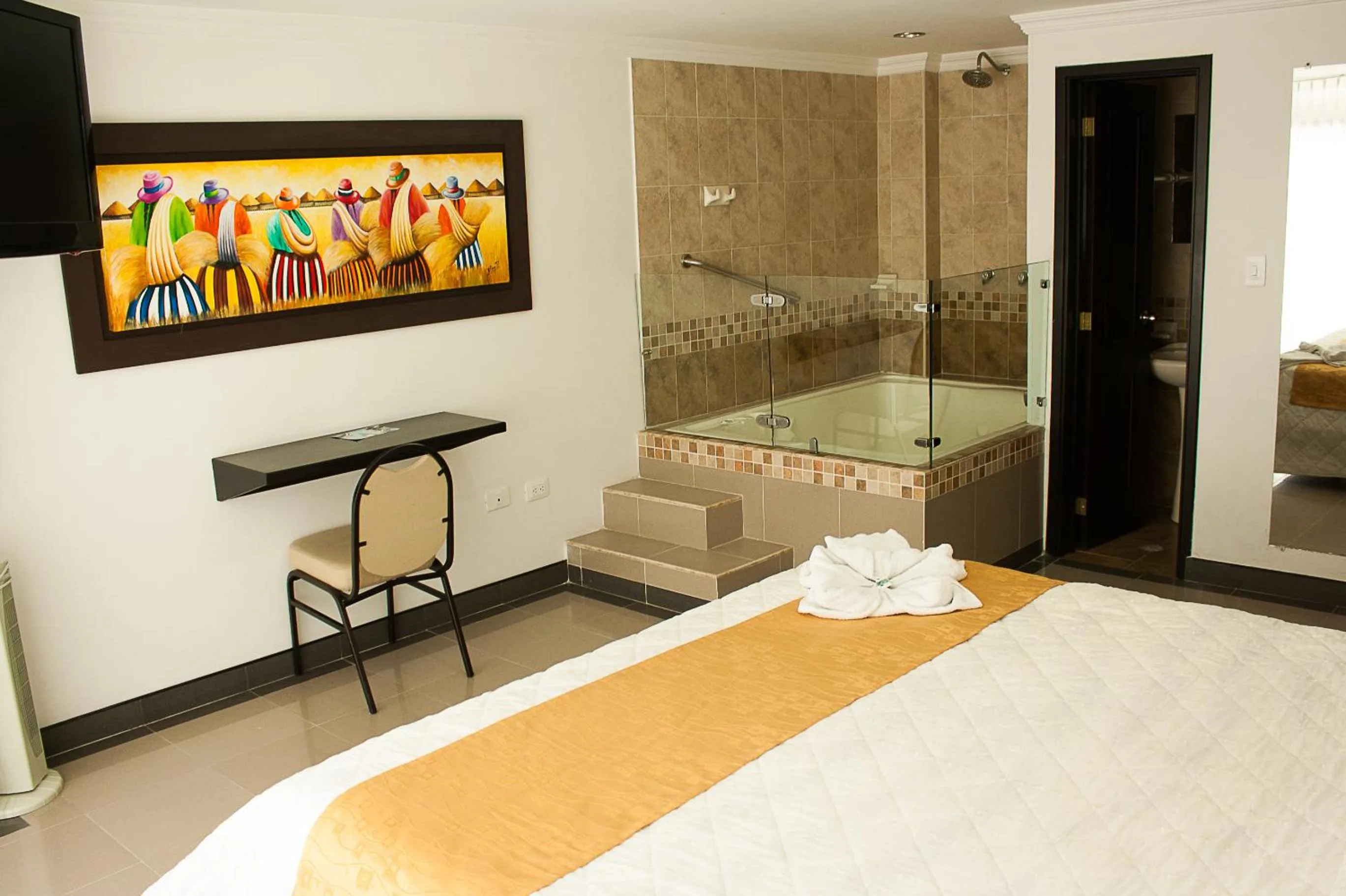 Bed in Hotel Andinos Plaza Pitalito