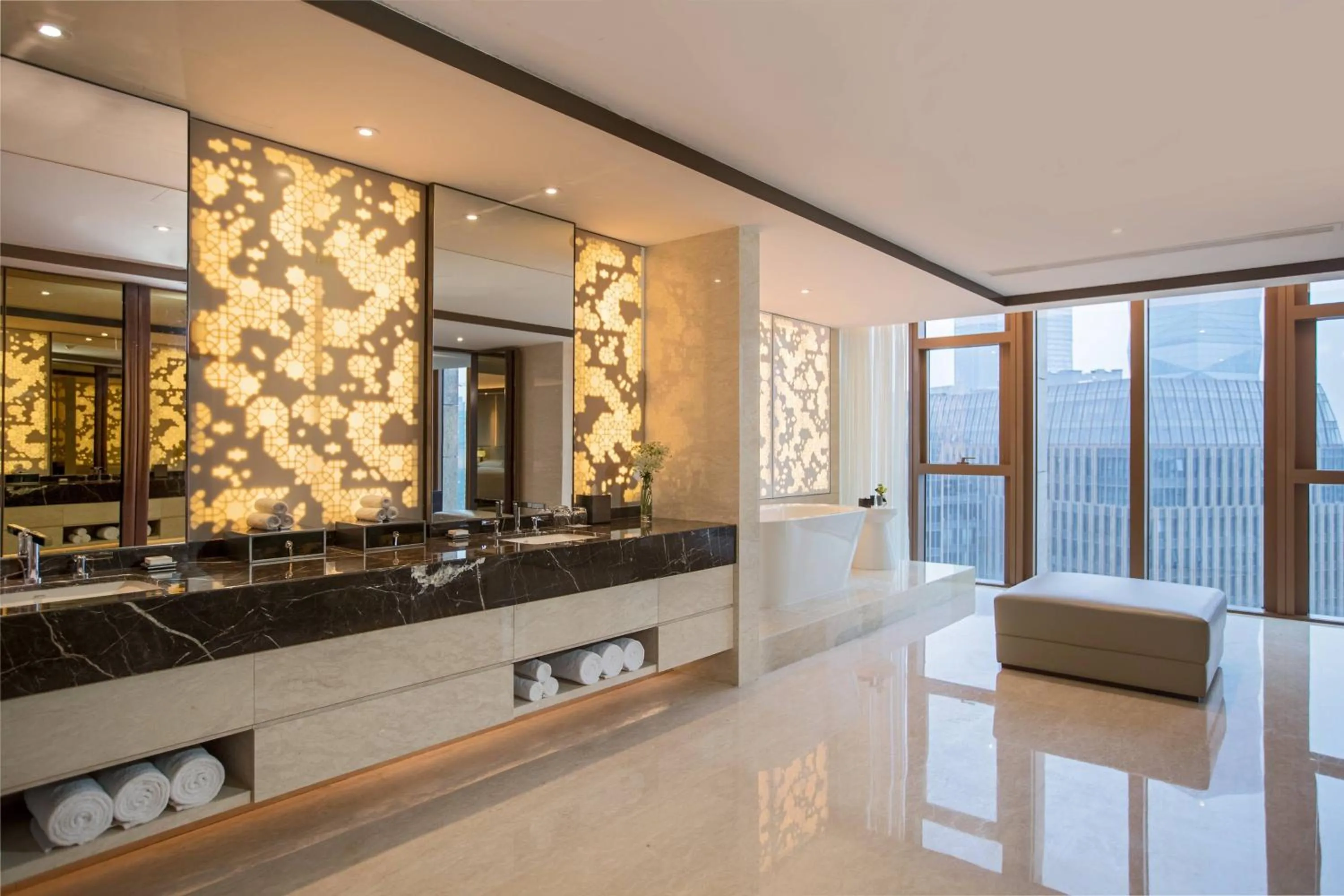 Bathroom in Renaissance Nanjing Olympic Centre Hotel