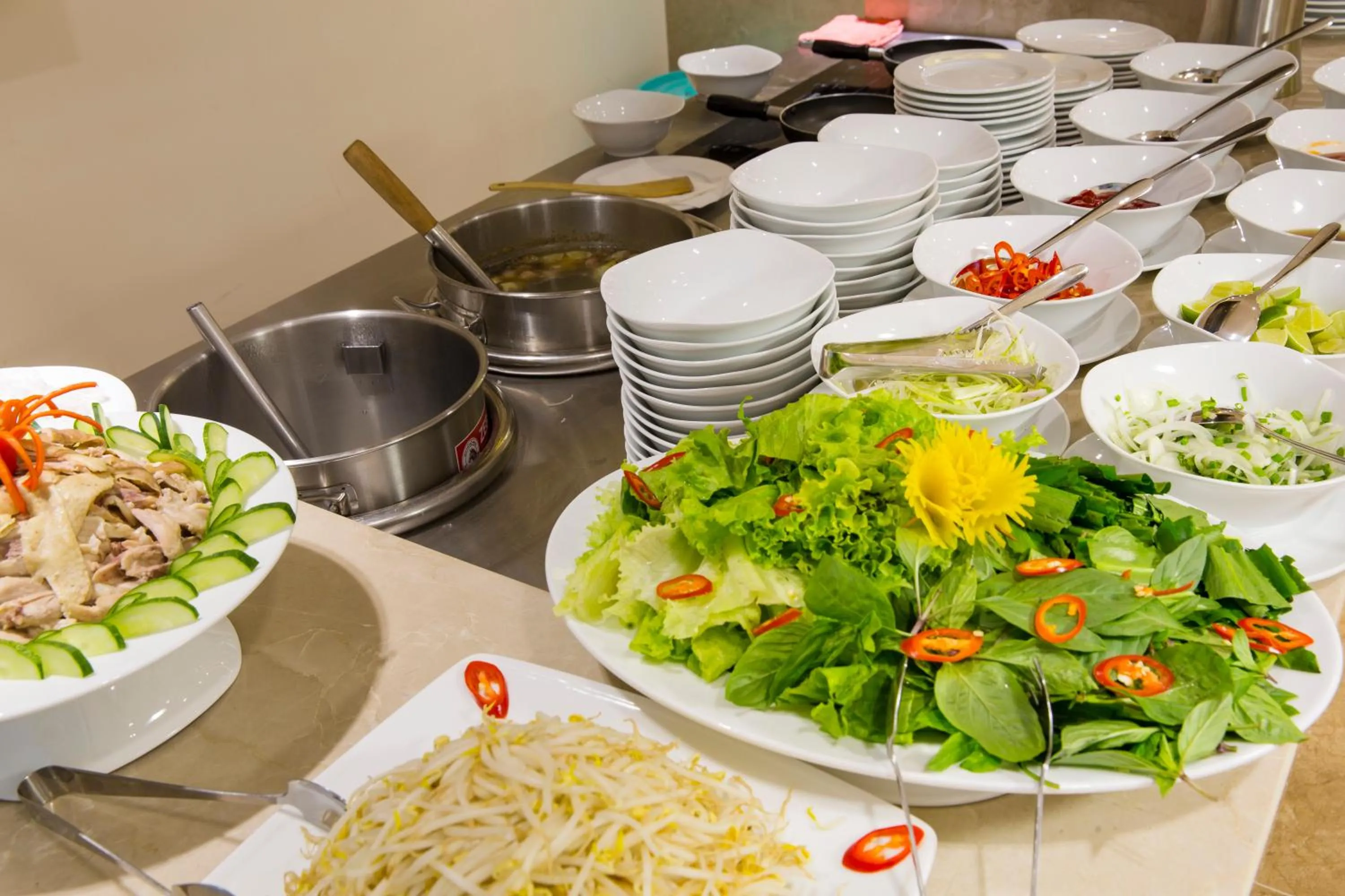 Asian breakfast in Rosaka Nha Trang Hotel