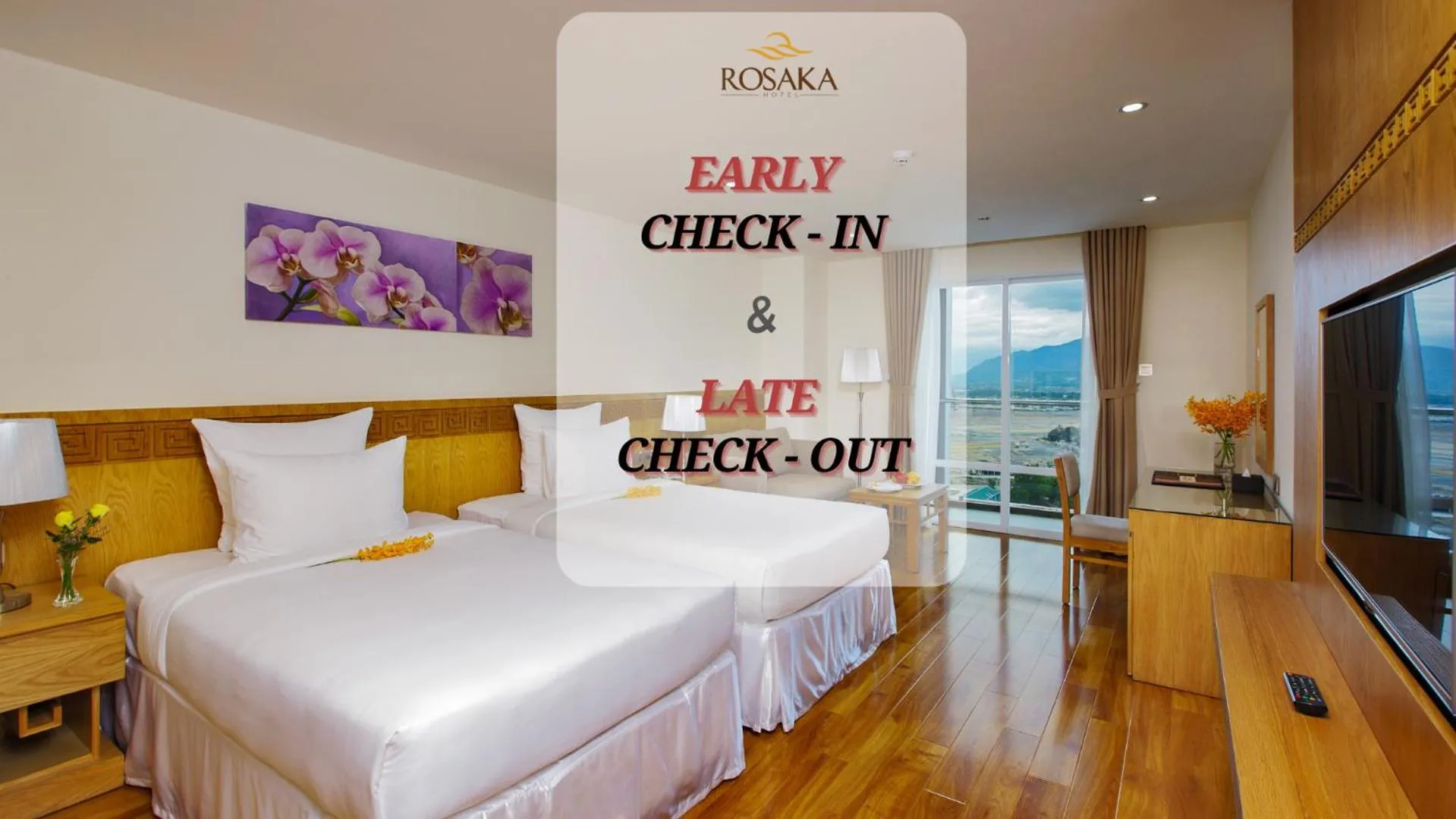 Photo of the whole room, Bed in Rosaka Nha Trang Hotel