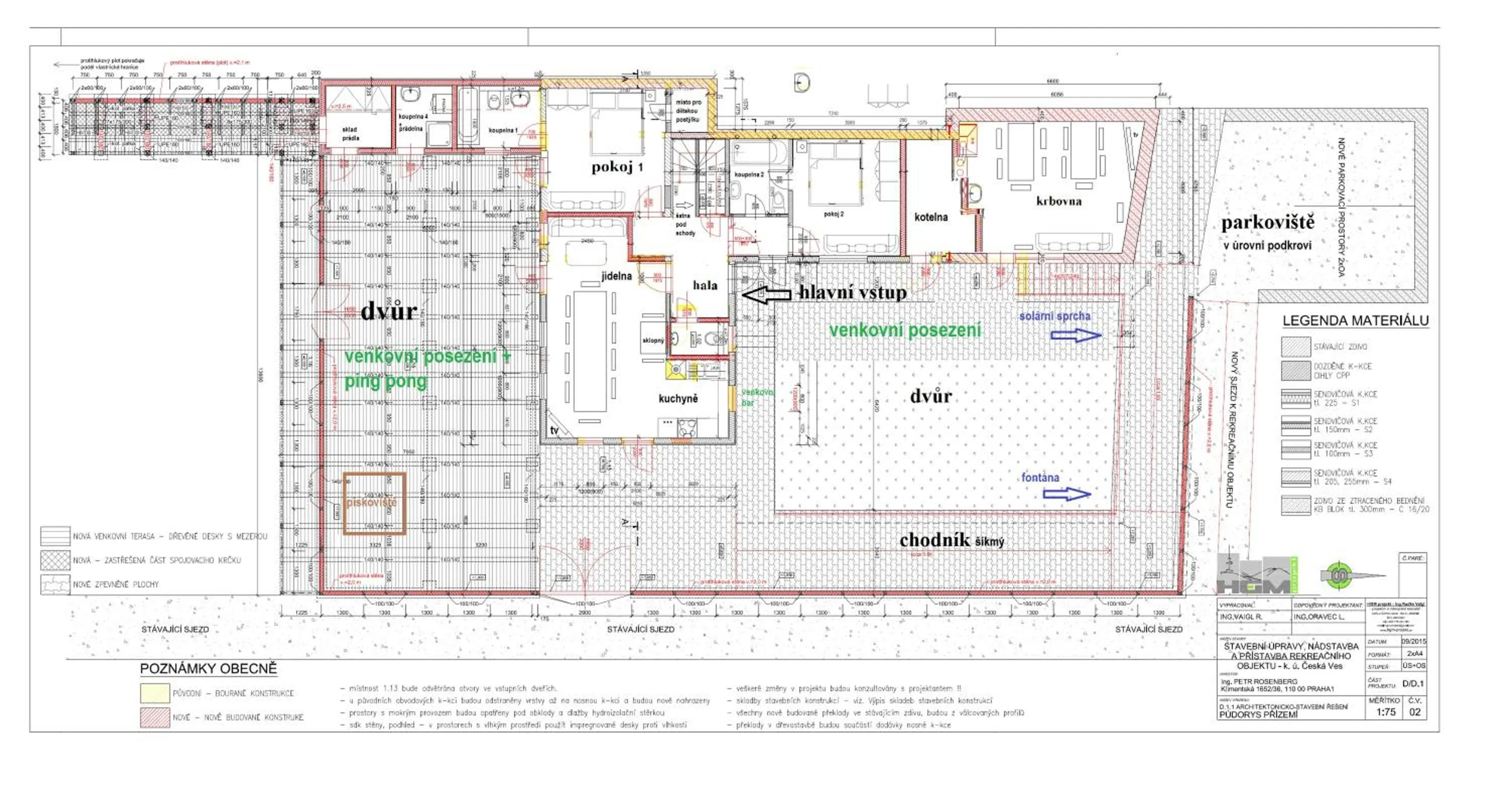 Floor plan in Chaty pod Sokolím Hřbetem